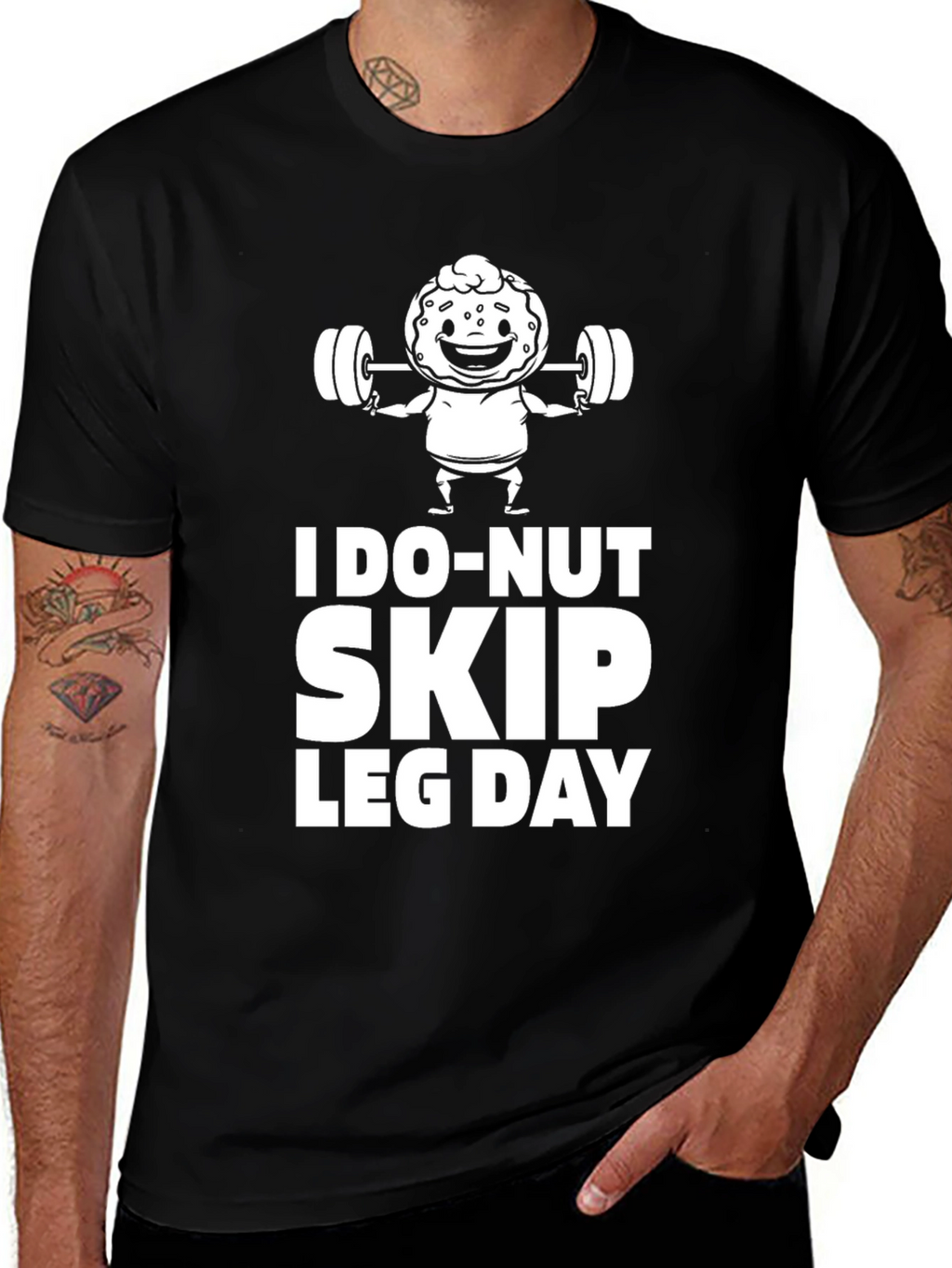 I Do-Nut Skip Leg Day Graphic T-Shirt