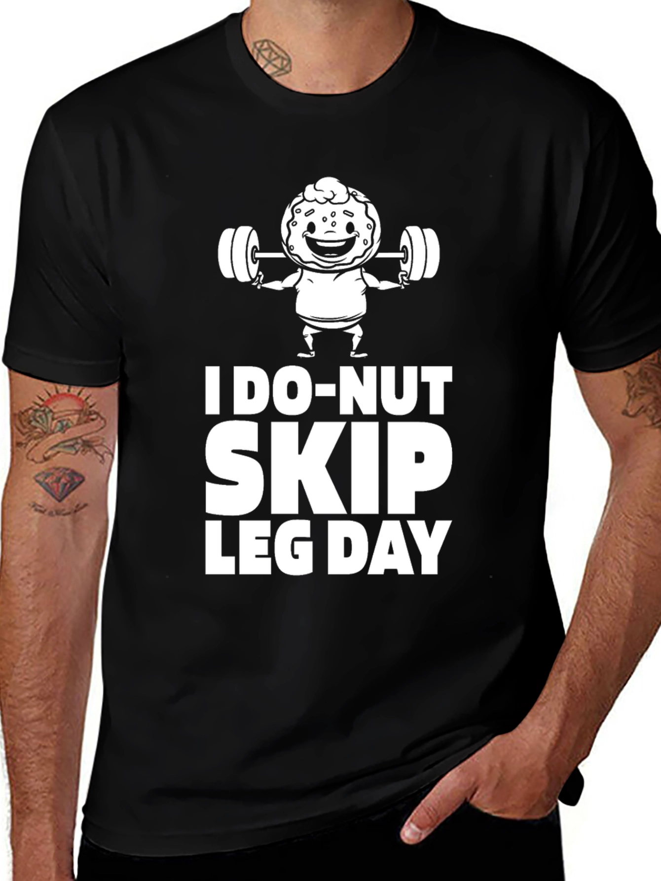 I Do-Nut Skip Leg Day Graphic T-Shirt