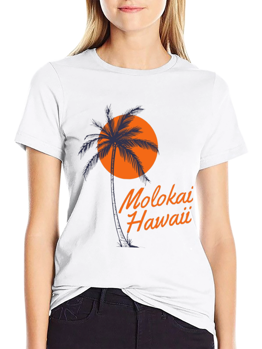 Molokai Hawaii Palm Tree T-Shirt - Island Vibes