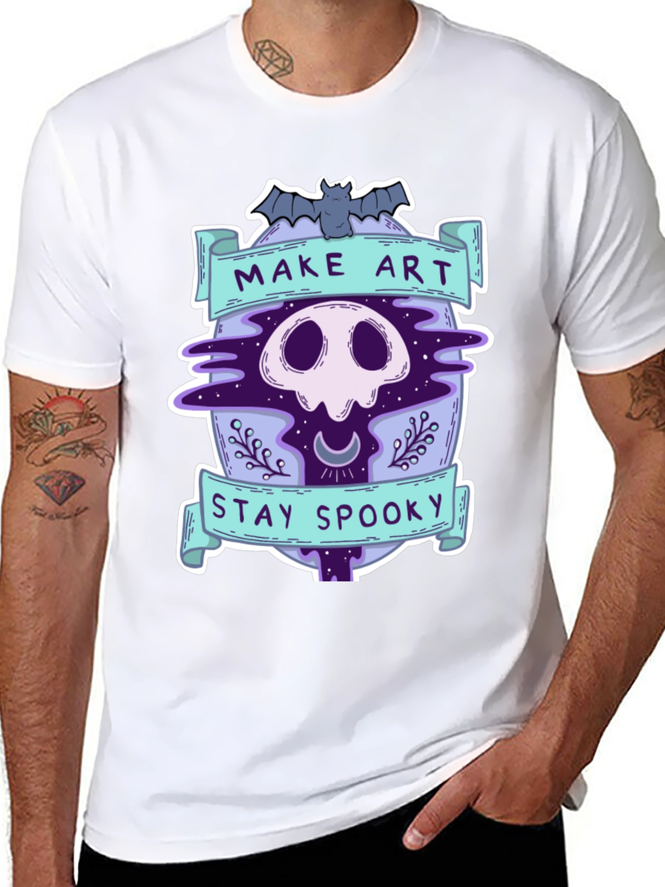 Make Art Stay Spooky Graphic Tee