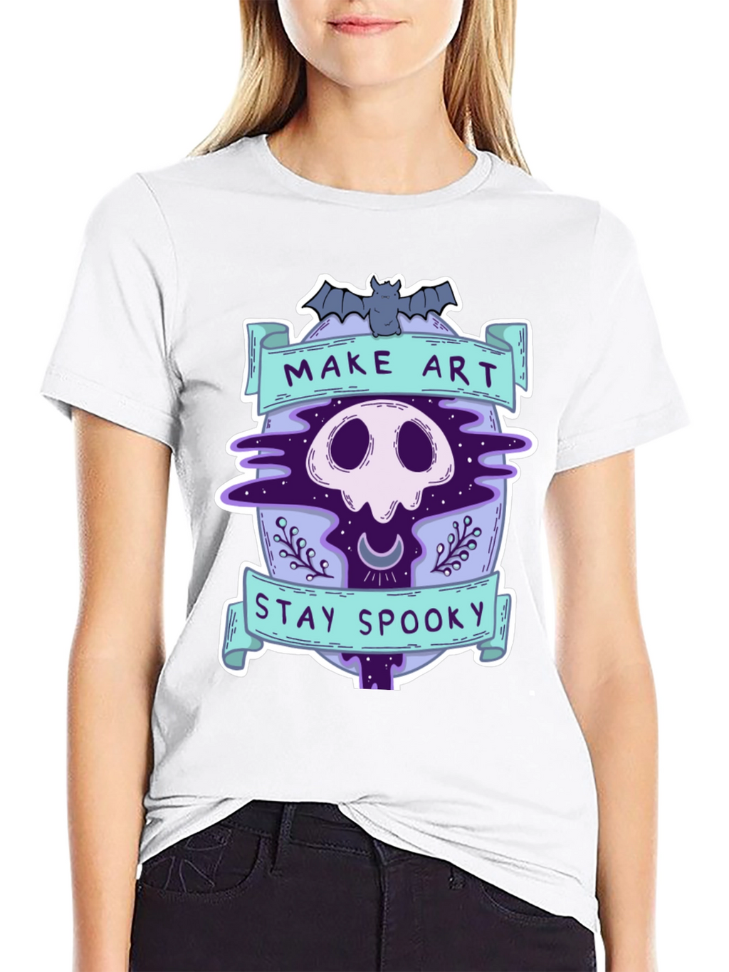 Make Art Stay Spooky Graphic Tee
