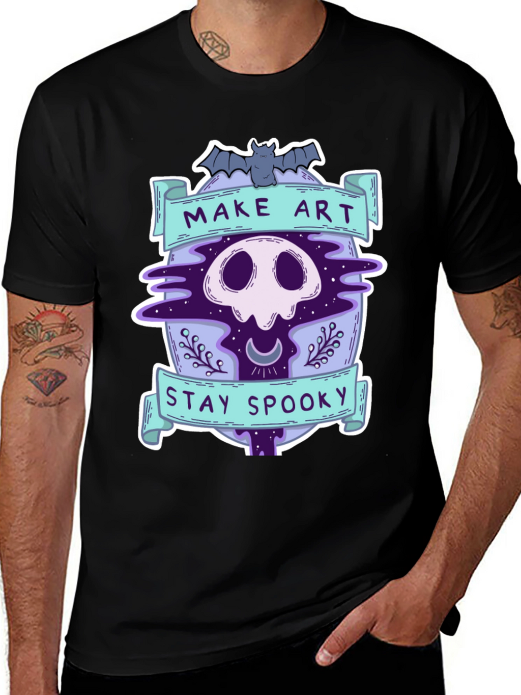 Make Art Stay Spooky Graphic Tee