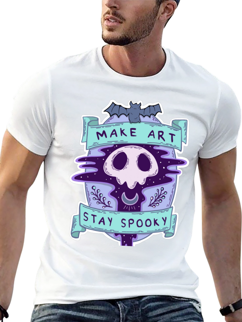 Make Art Stay Spooky Graphic Tee