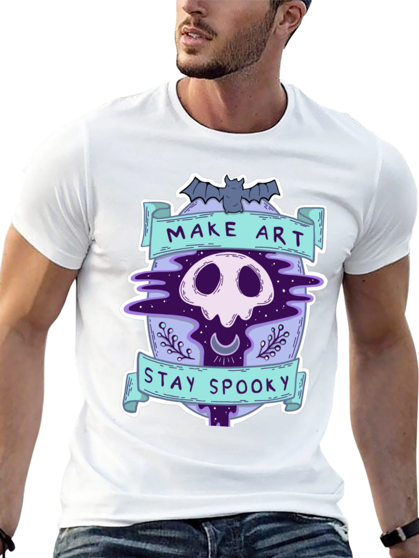 Make Art Stay Spooky Graphic Tee