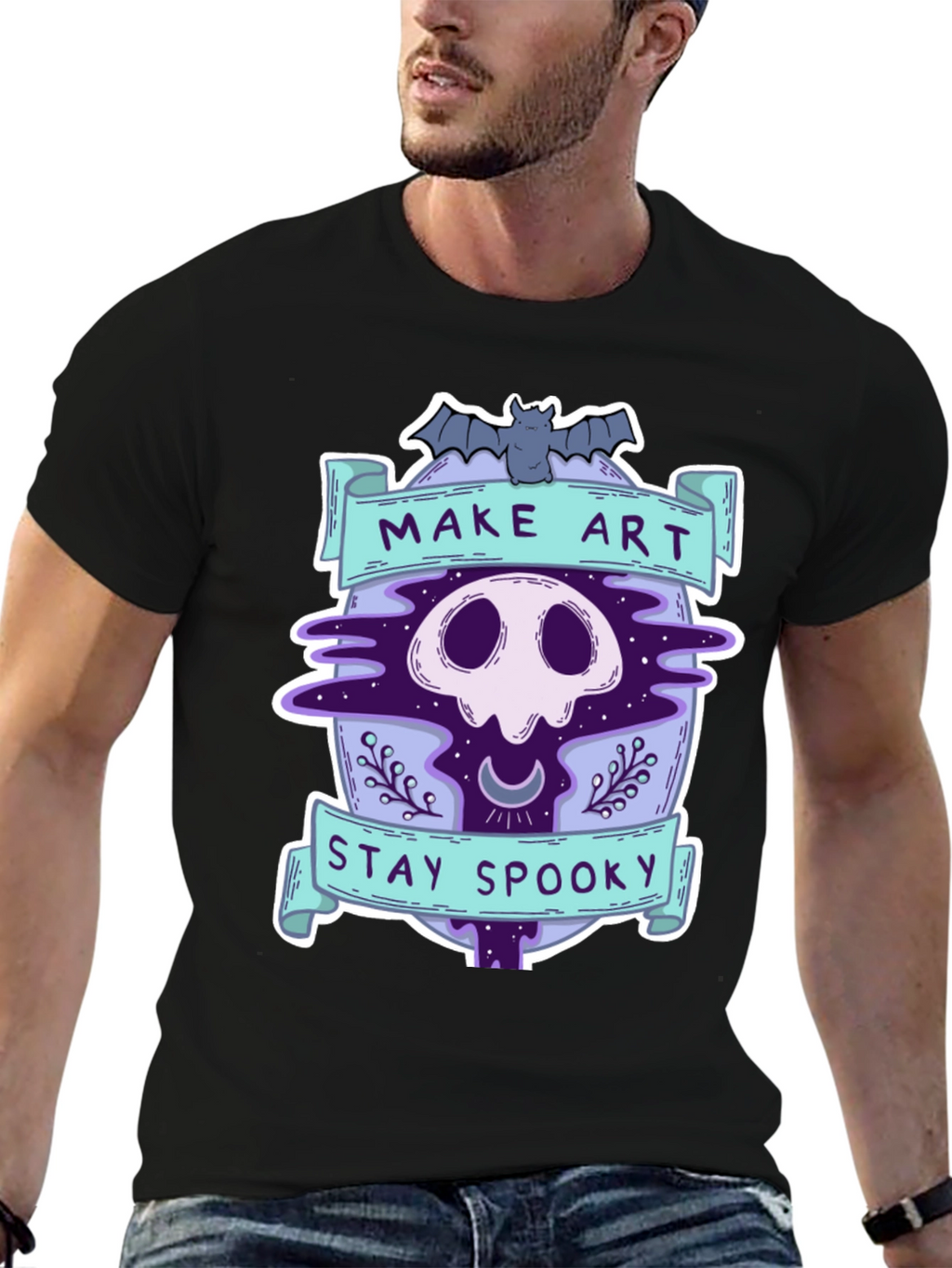 Make Art Stay Spooky Graphic Tee