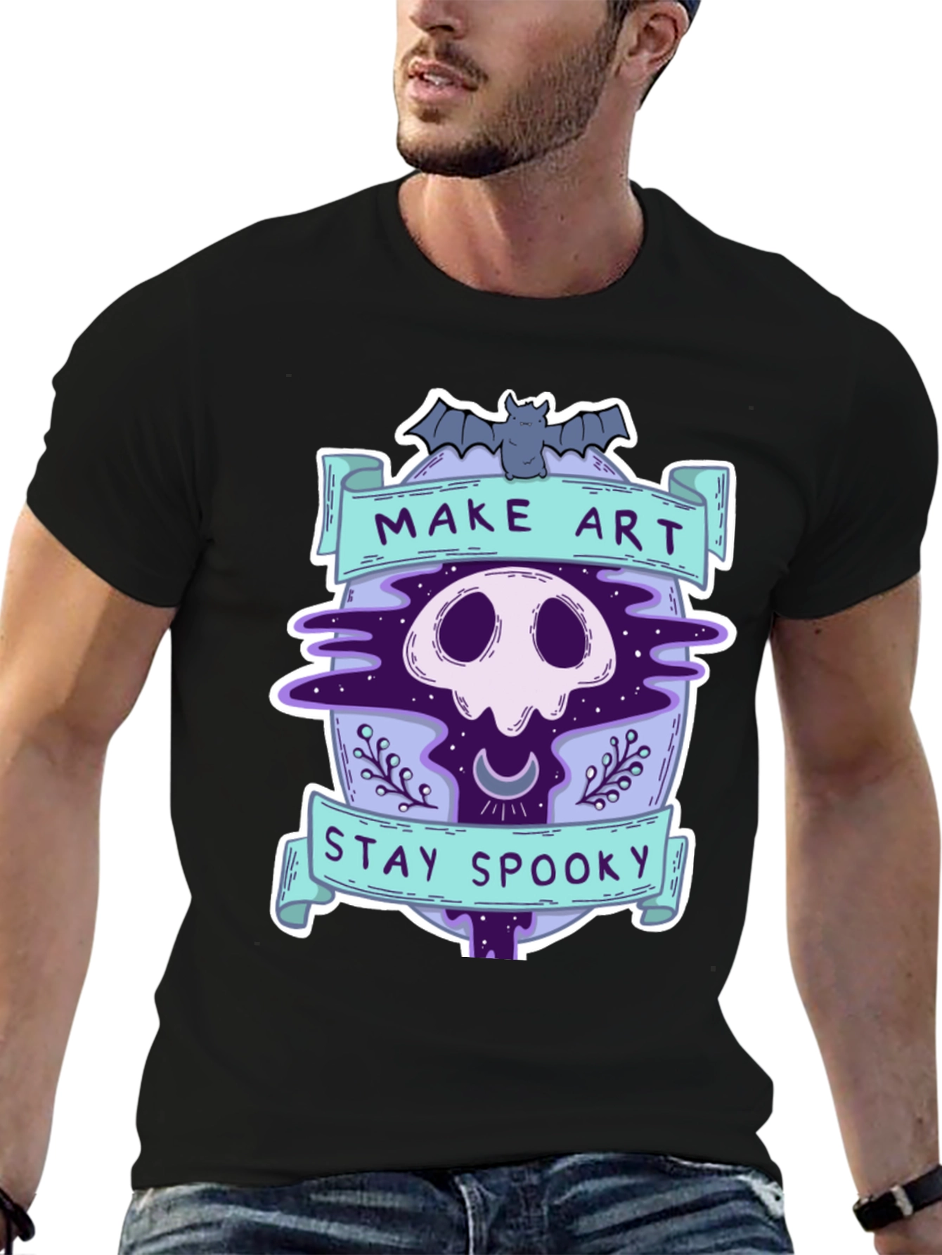Make Art Stay Spooky Graphic Tee