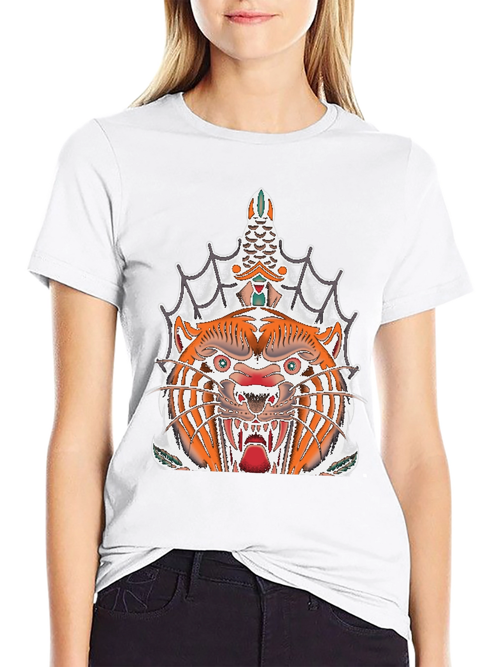 Tiger Tattoo Graphic Tee
