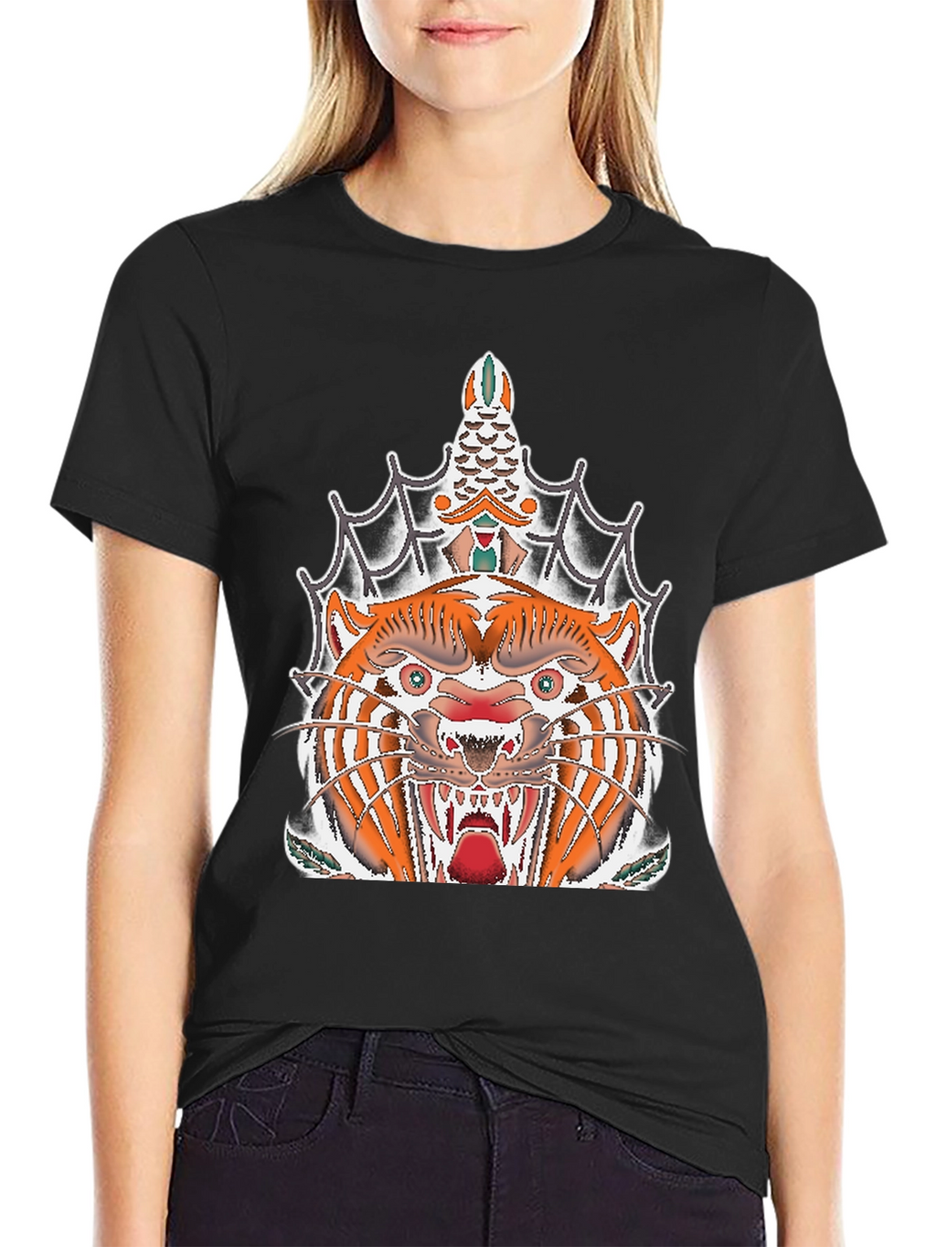 Tiger Tattoo Graphic Tee