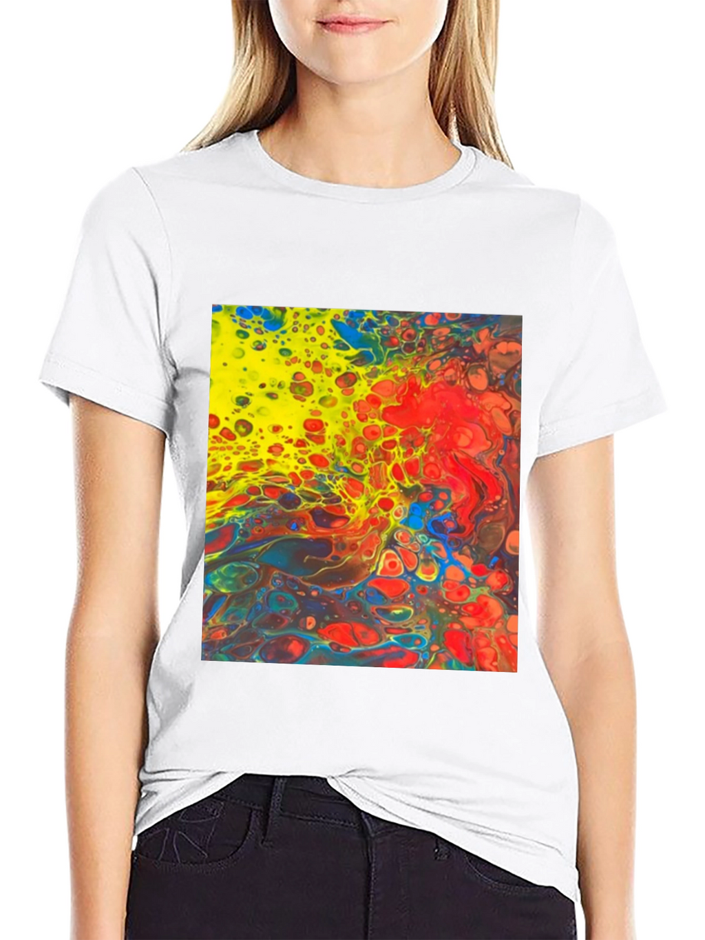Abstract Art Graphic Tee - Bold & Vibrant Style