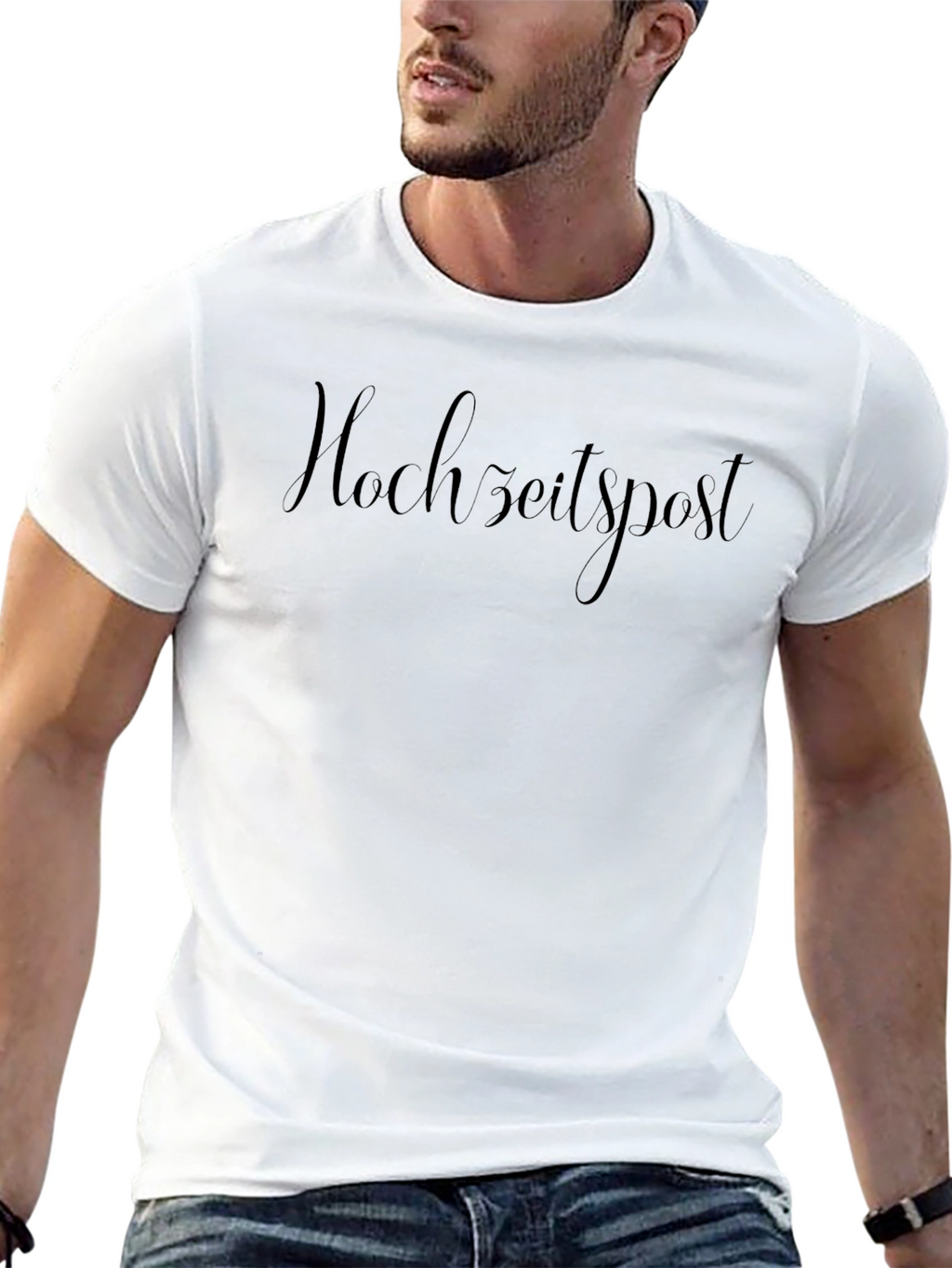 Hochzeitspost Black Tee - Wedding Post T-Shirt