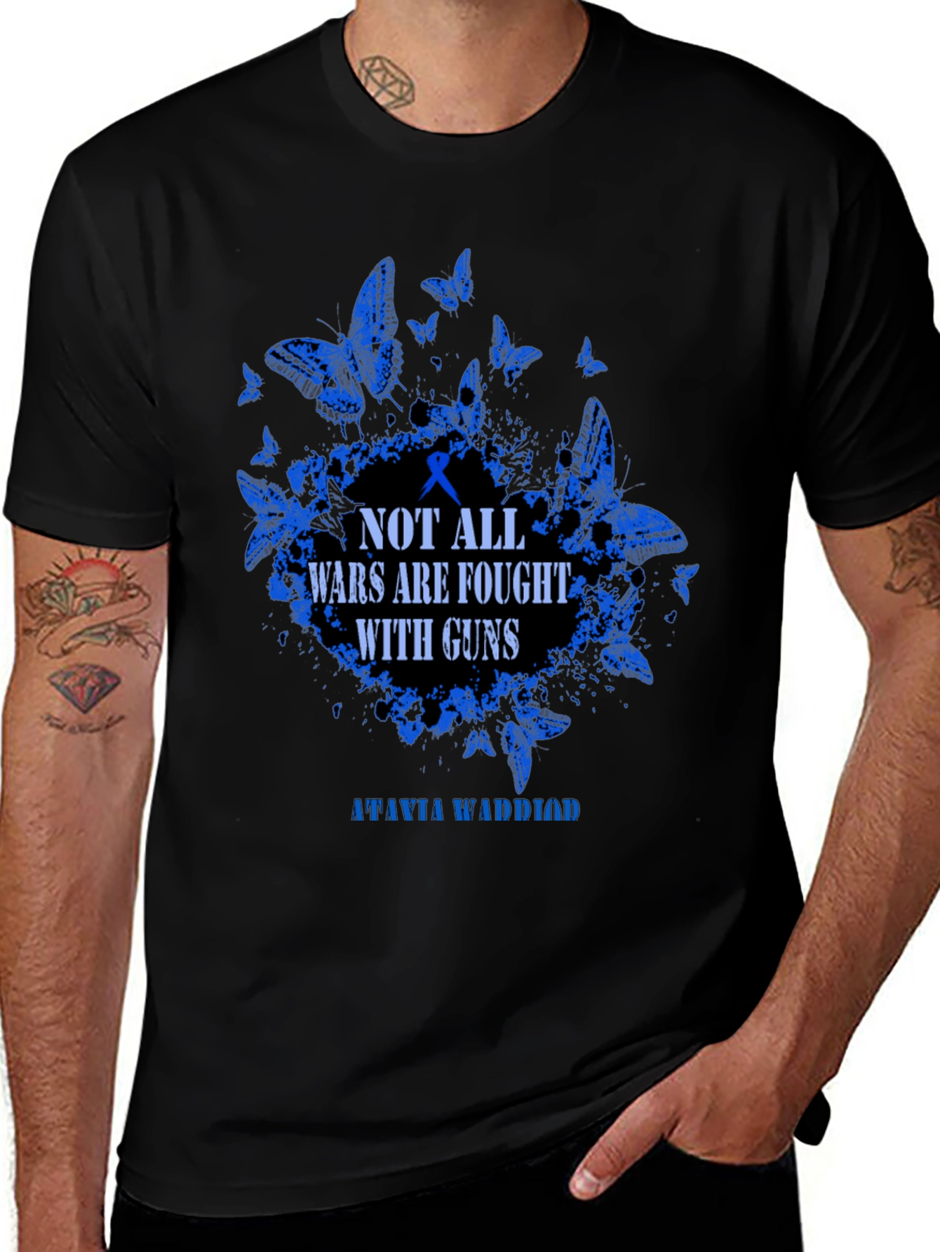 Mental Health Awareness T-Shirt: Not All Wars Are Fought With Guns