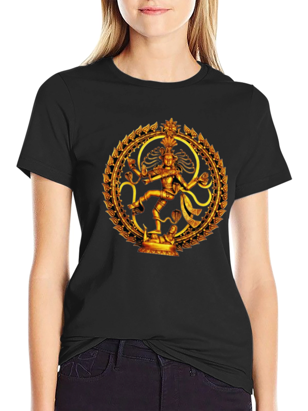Shiva Nataraja Graphic Tee - Artistic Print Shirt