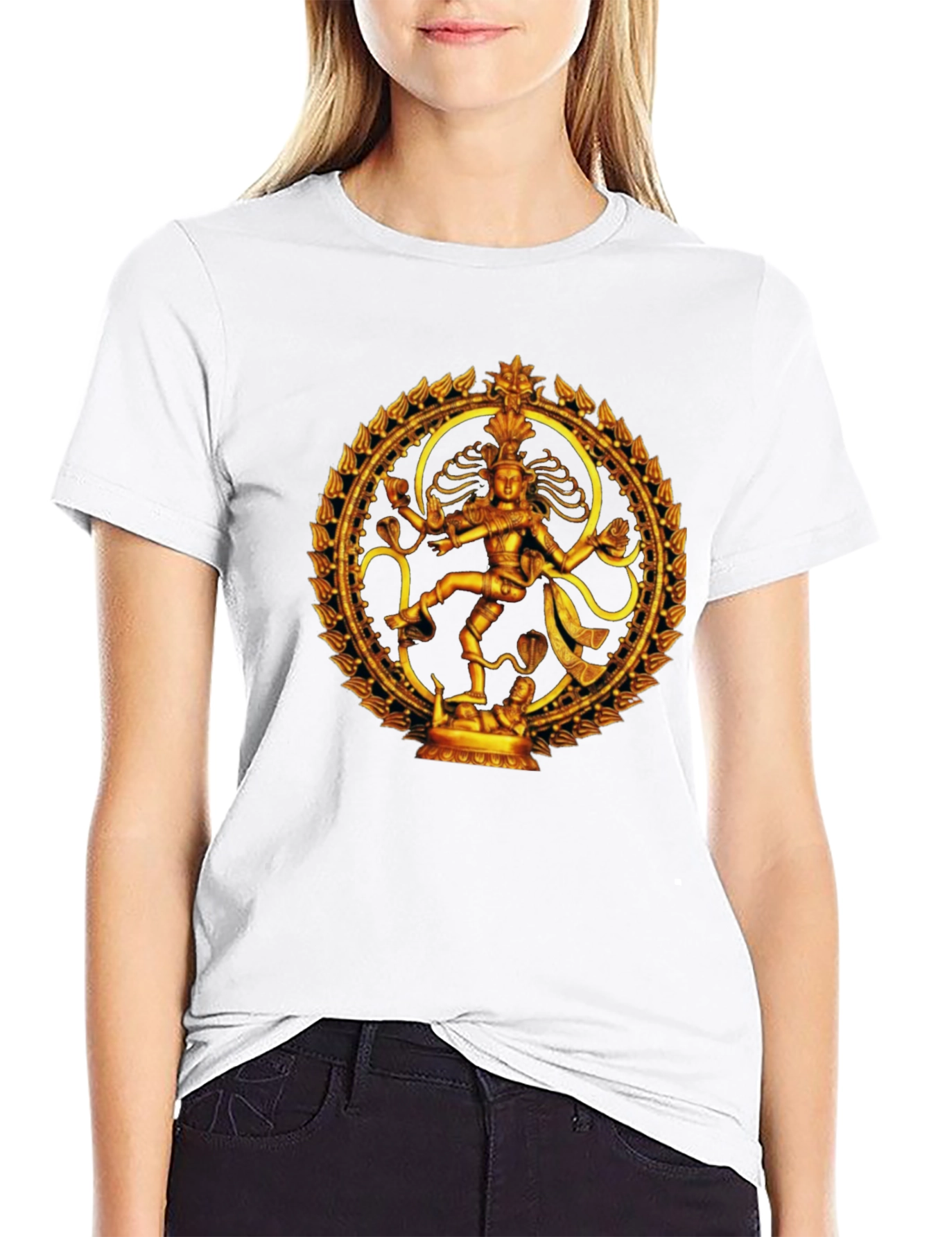 Shiva Nataraja Graphic Tee - Artistic Print Shirt