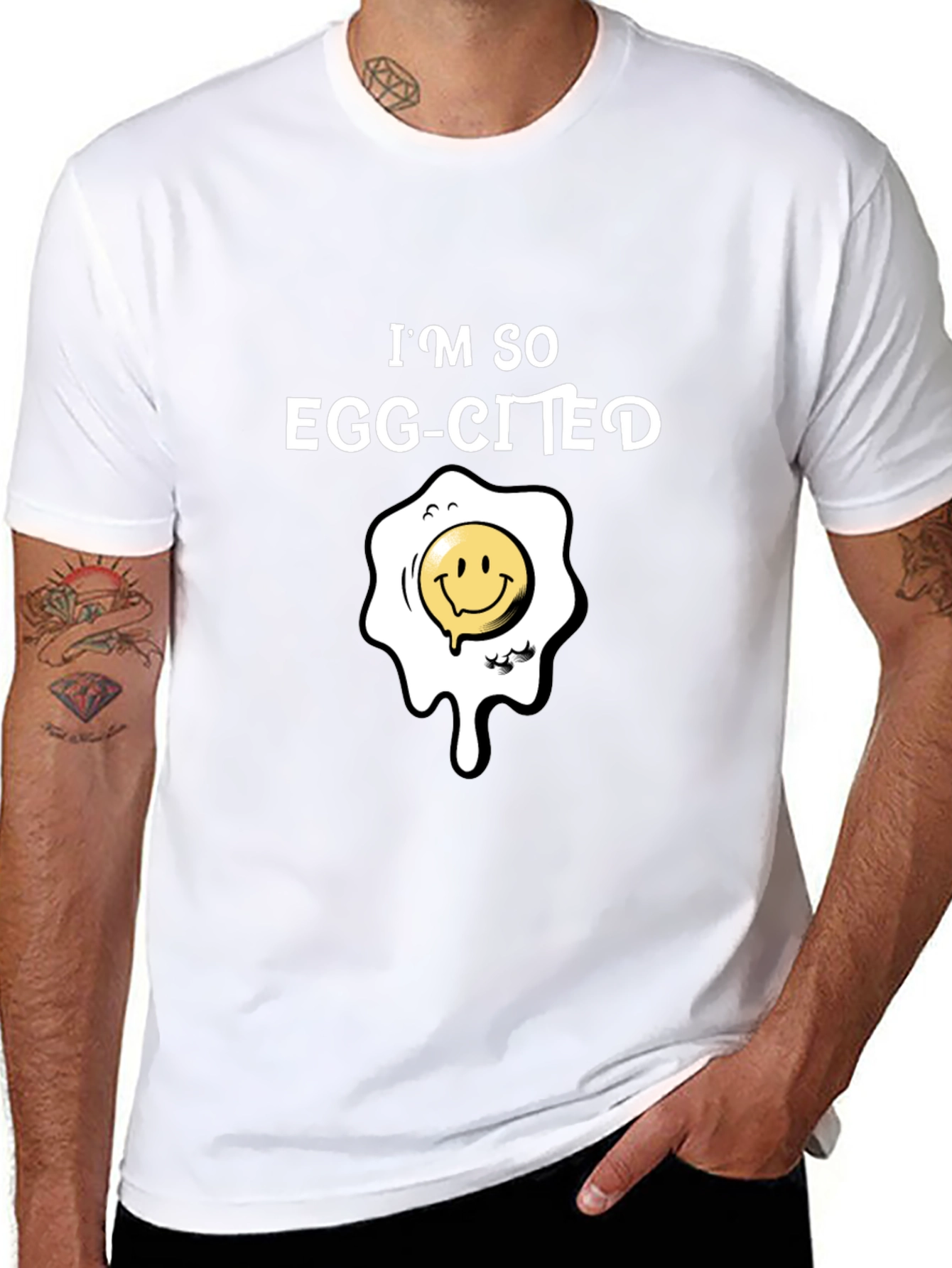 Im So Egg-Cited T-Shirt Funny Pun Tee