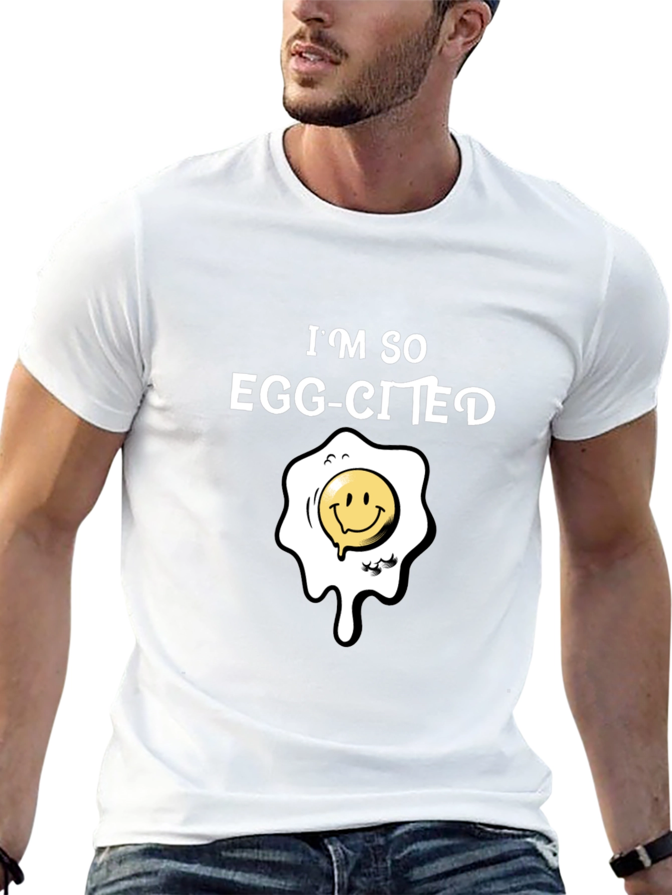 Im So Egg-Cited T-Shirt Funny Pun Tee