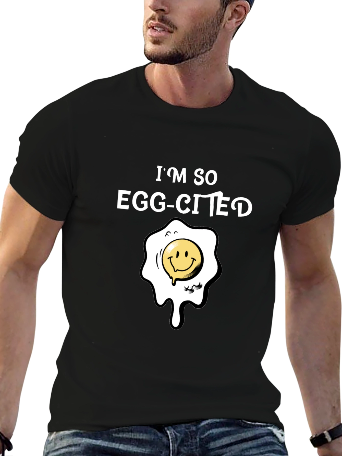Im So Egg-Cited T-Shirt Funny Pun Tee
