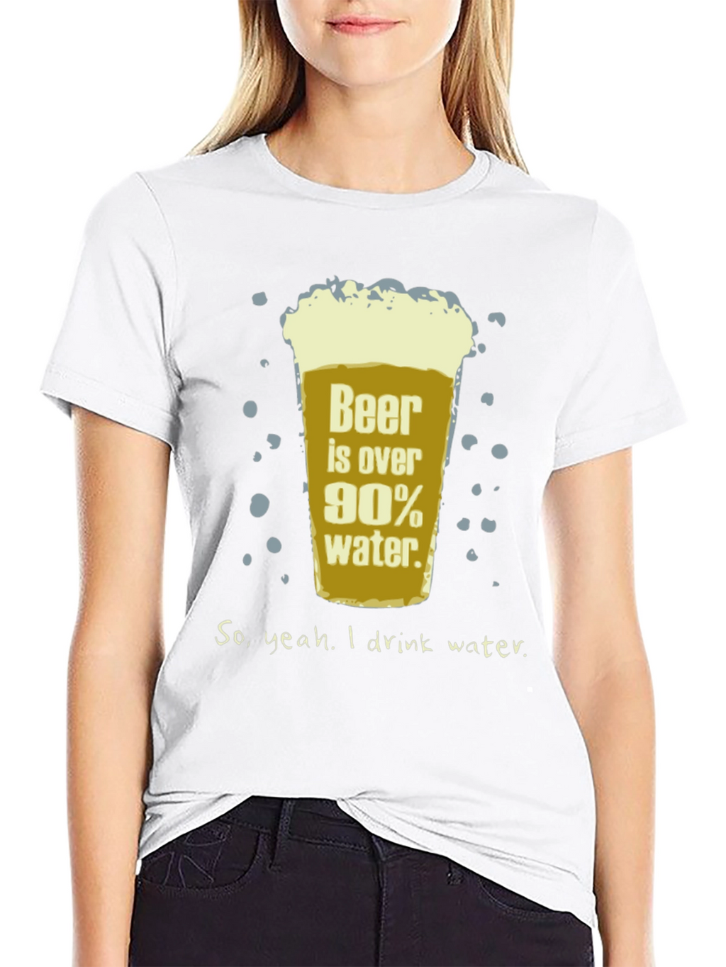 Beer is Over 90% Water Funny T-Shirt