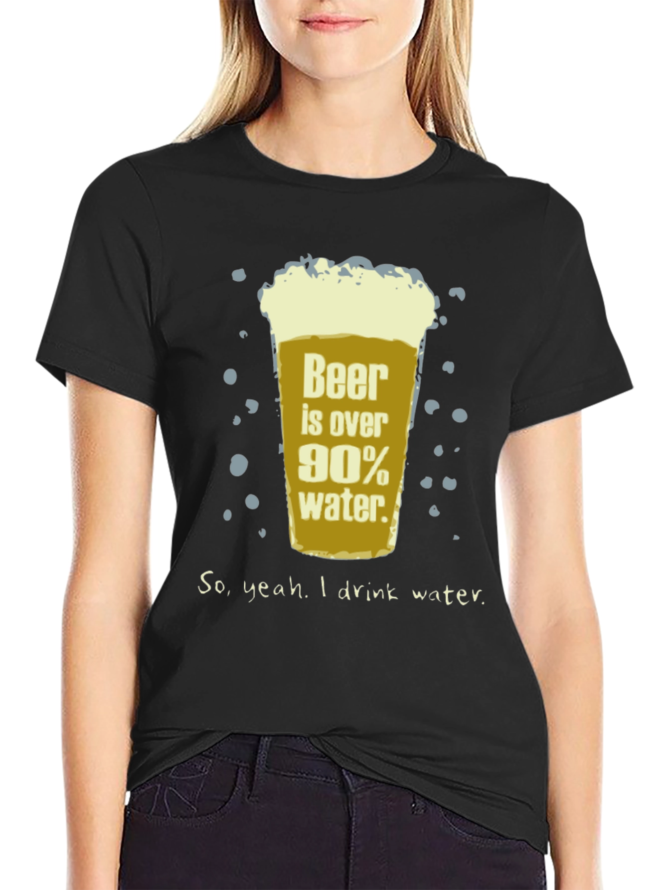 Beer is Over 90% Water Funny T-Shirt
