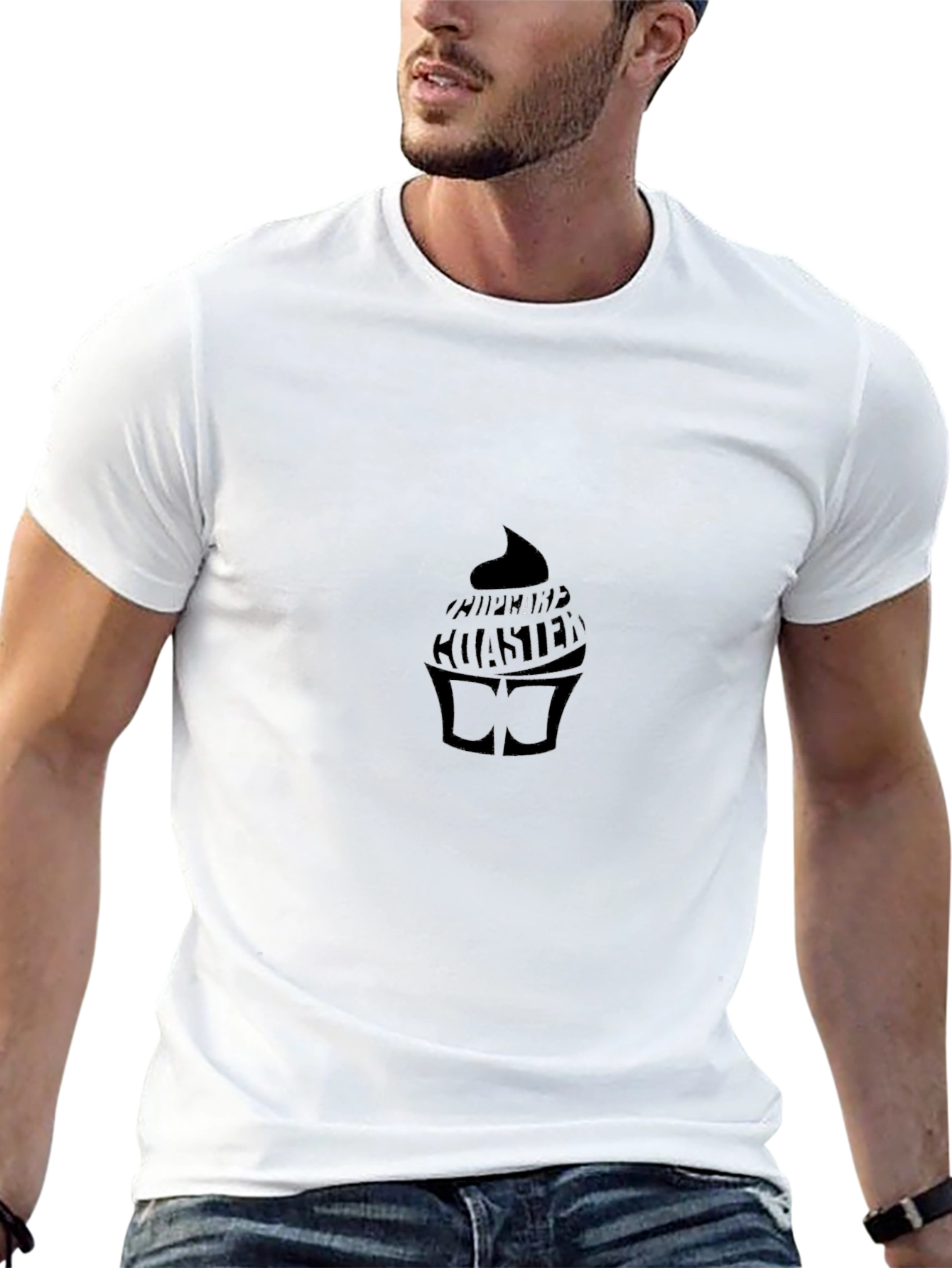 Black Cupcake Coaster Tee - Casual Comfort