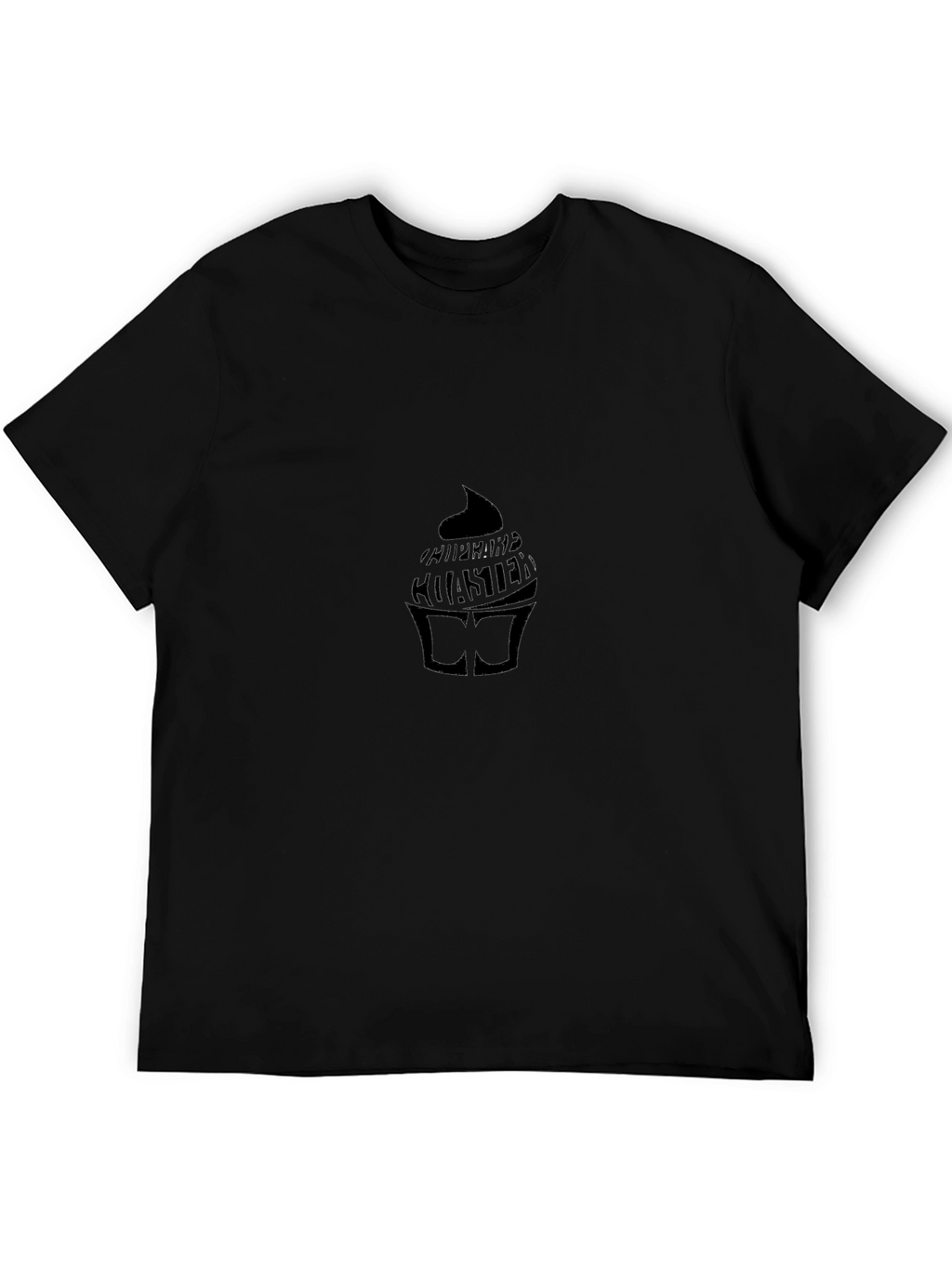 Black Cupcake Coaster Tee - Casual Comfort