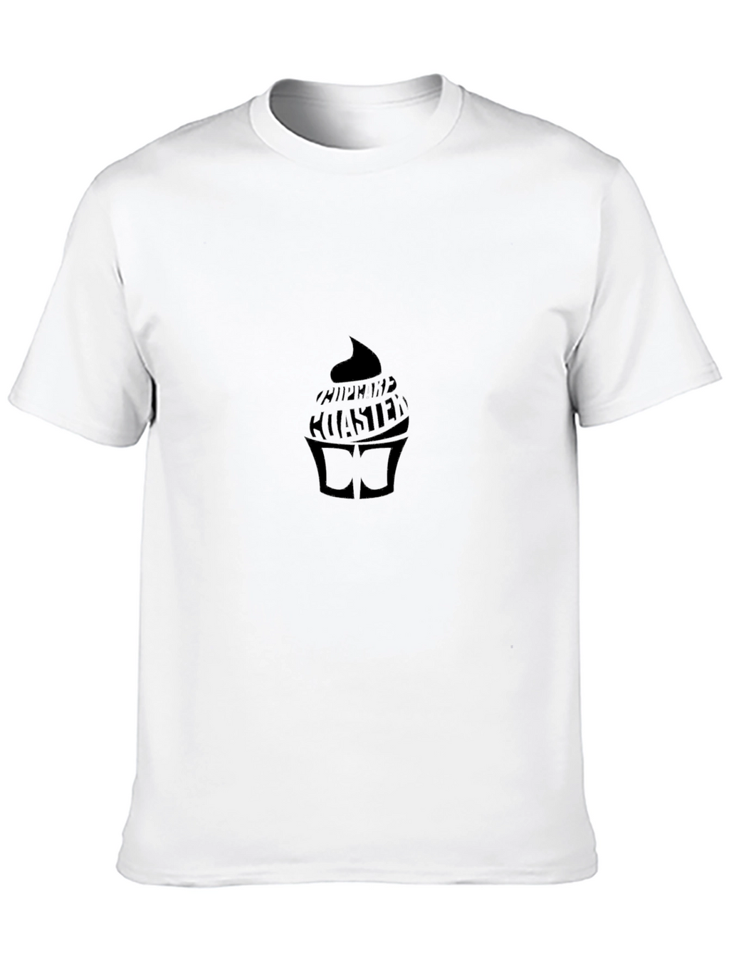 Black Cupcake Coaster Tee - Casual Comfort