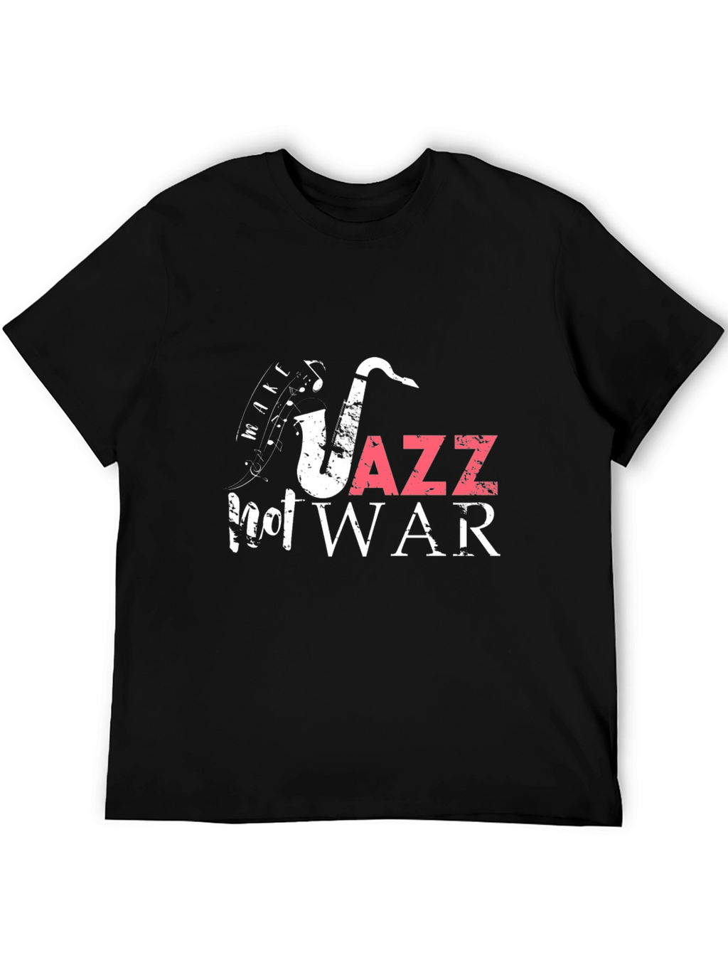 Jazz Not War Black Graphic Tee