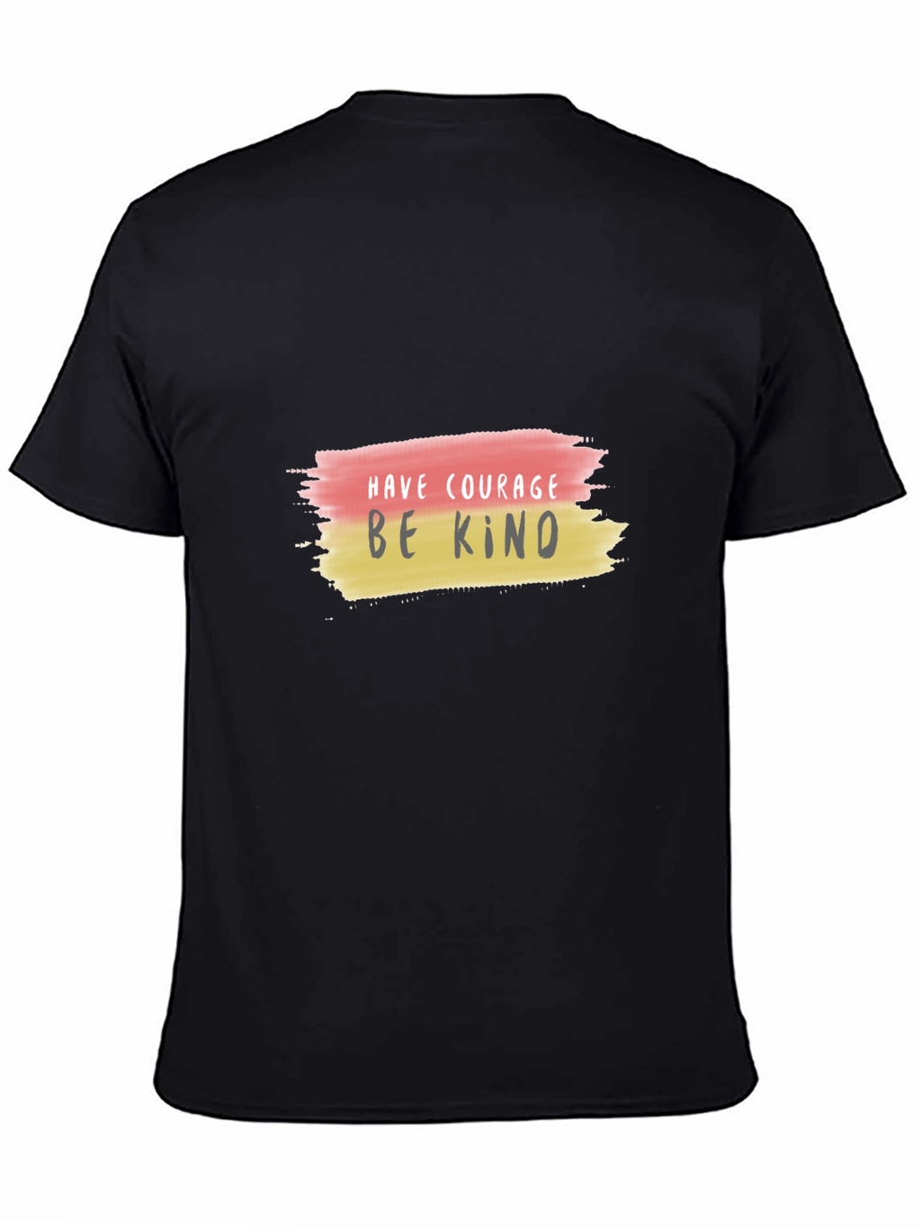 Courage & Kindness Black T-Shirt - Motivational Design