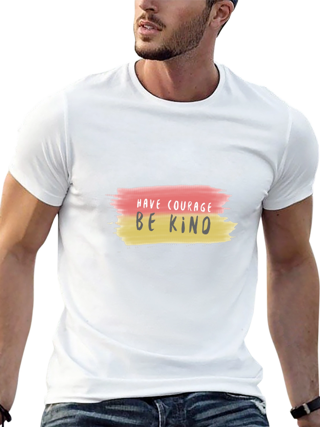 Courage & Kindness Black T-Shirt - Motivational Design