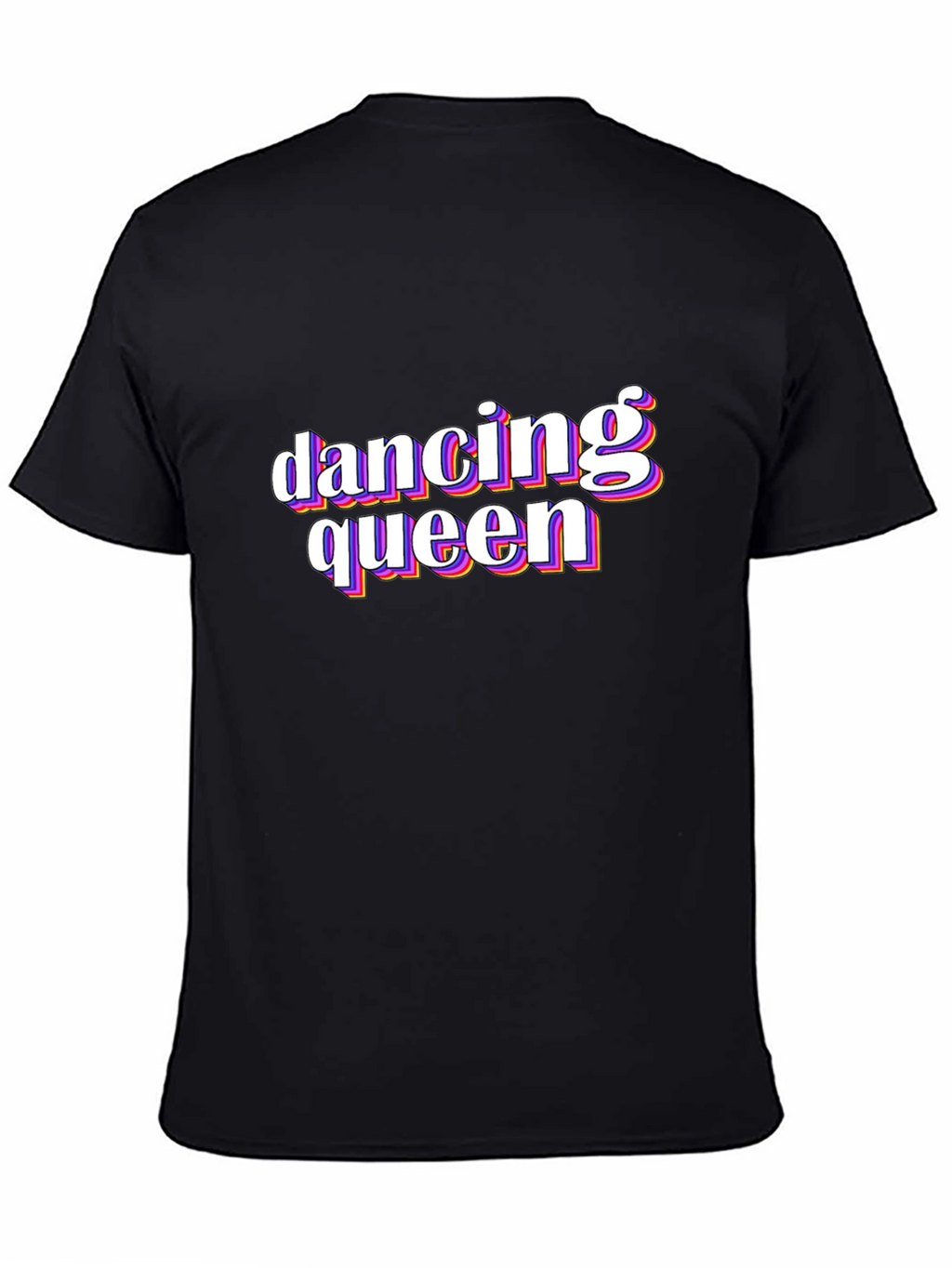 Dancing Queen Retro Graphic Tee - Black