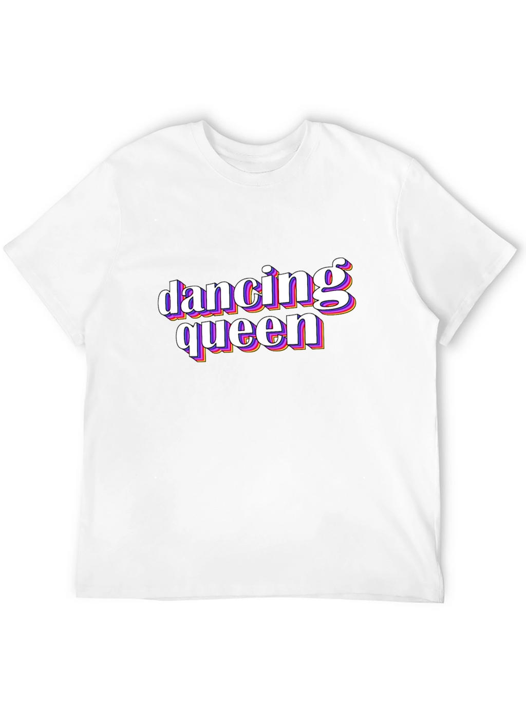 Dancing Queen Retro Graphic Tee - Black