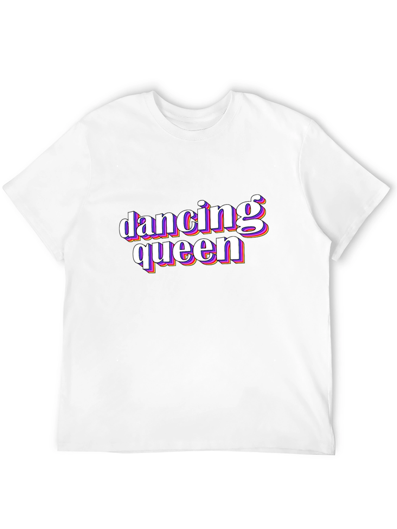Dancing Queen Retro Graphic Tee - Black