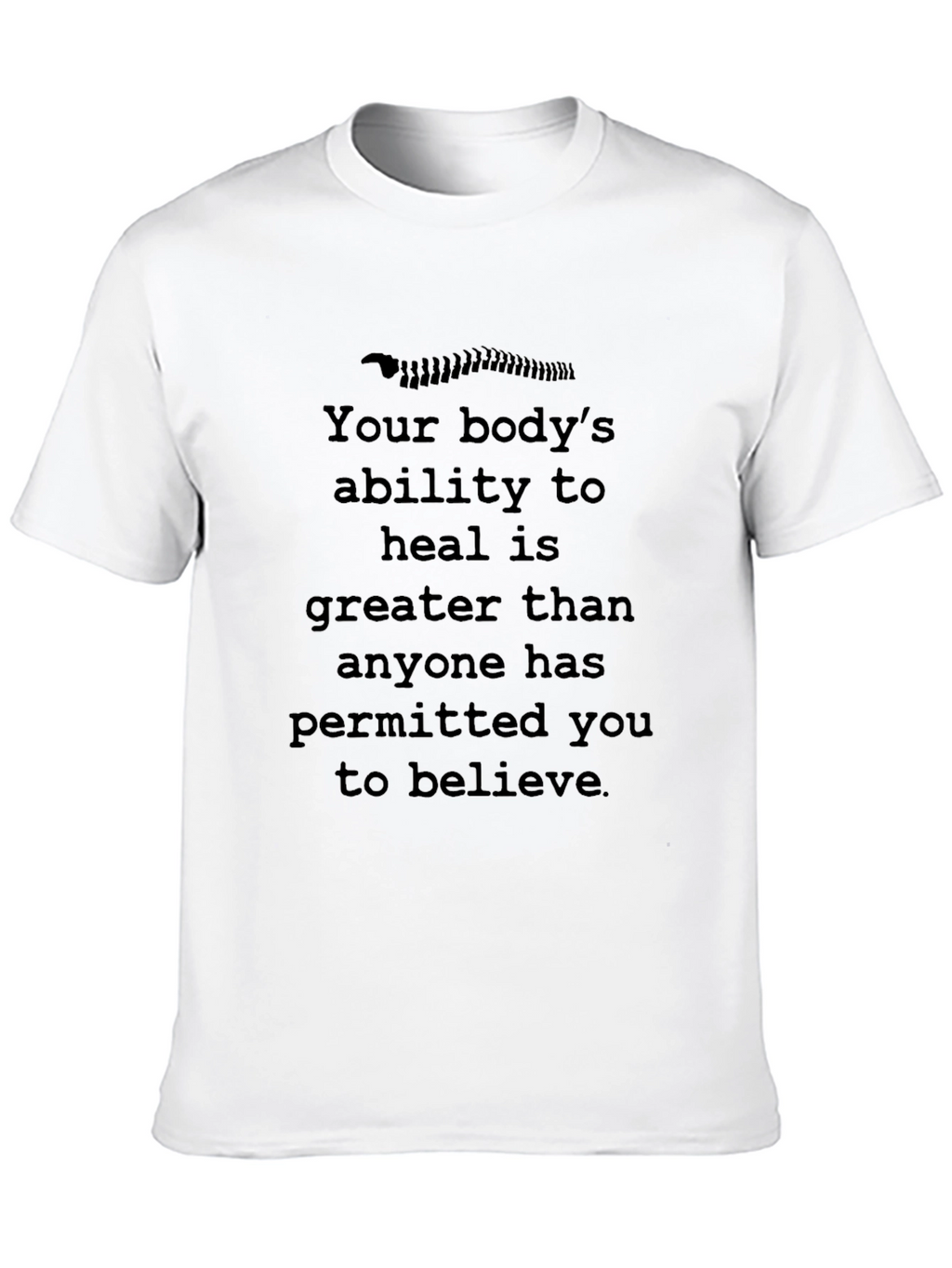 Chiropractic Healing T-Shirt - Bodys Ability to Heal