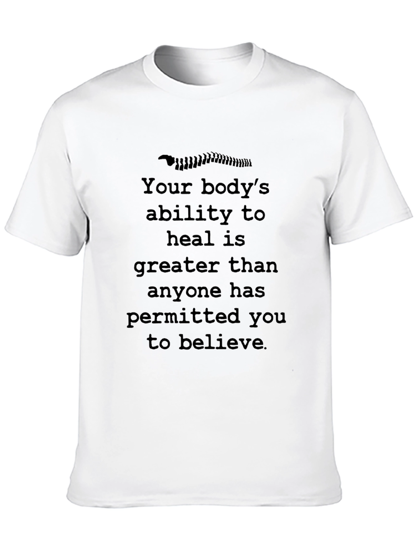 Chiropractic Healing T-Shirt - Bodys Ability to Heal