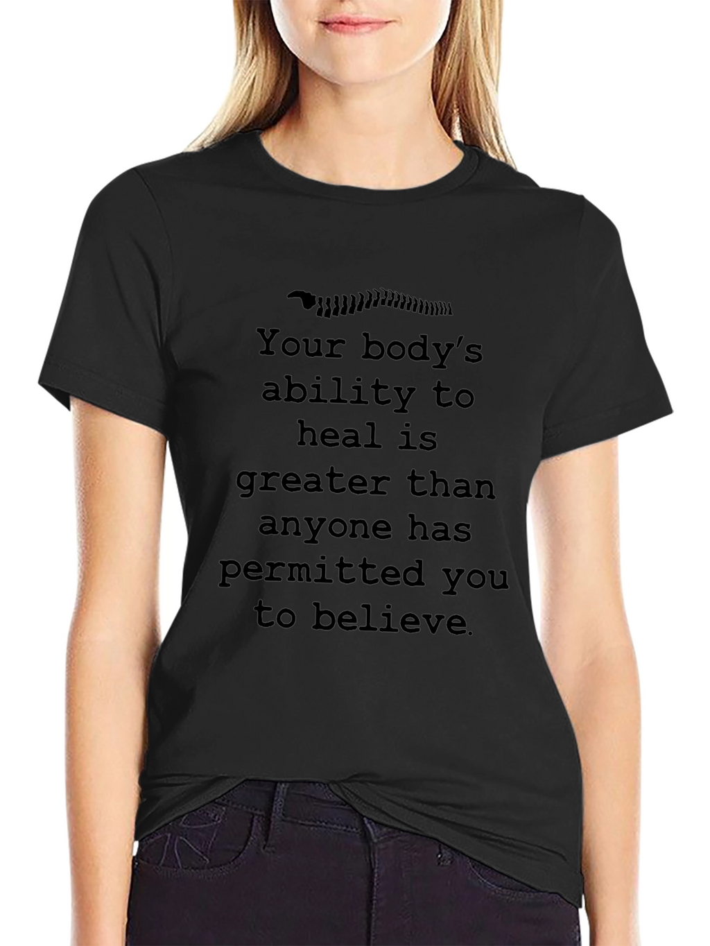 Chiropractic Healing T-Shirt - Bodys Ability to Heal