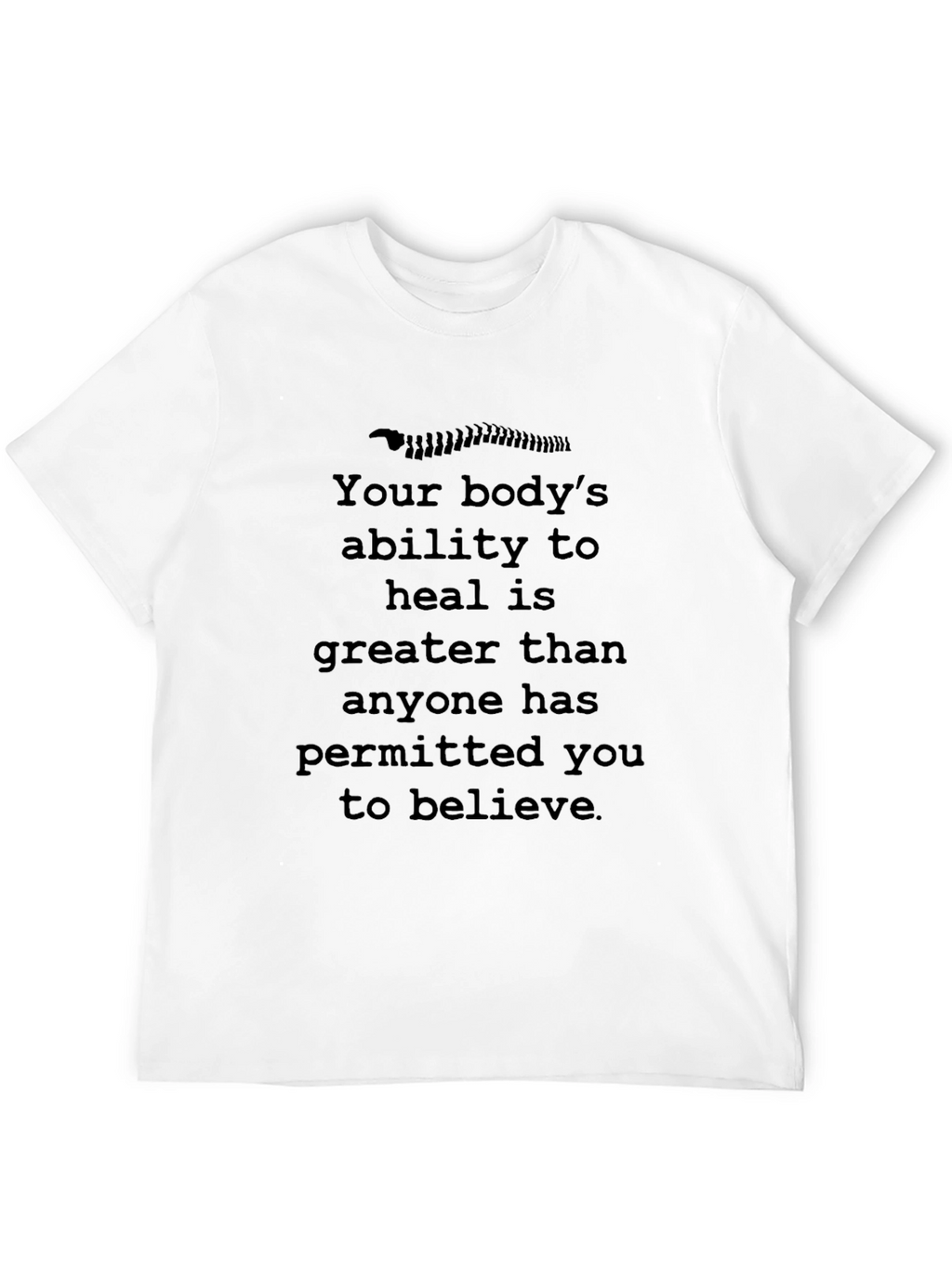 Chiropractic Healing T-Shirt - Bodys Ability to Heal