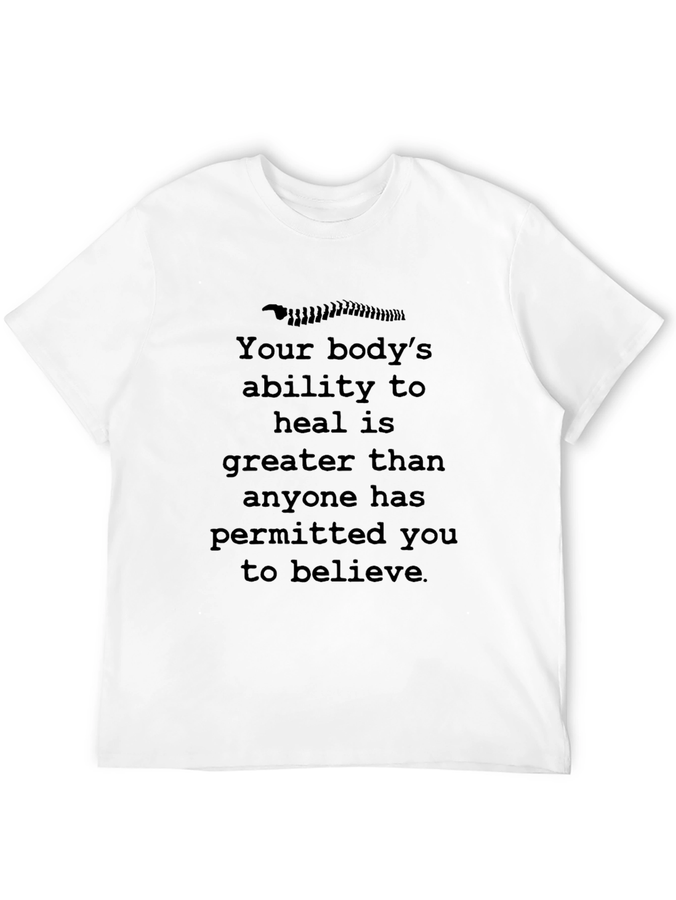 Chiropractic Healing T-Shirt - Bodys Ability to Heal