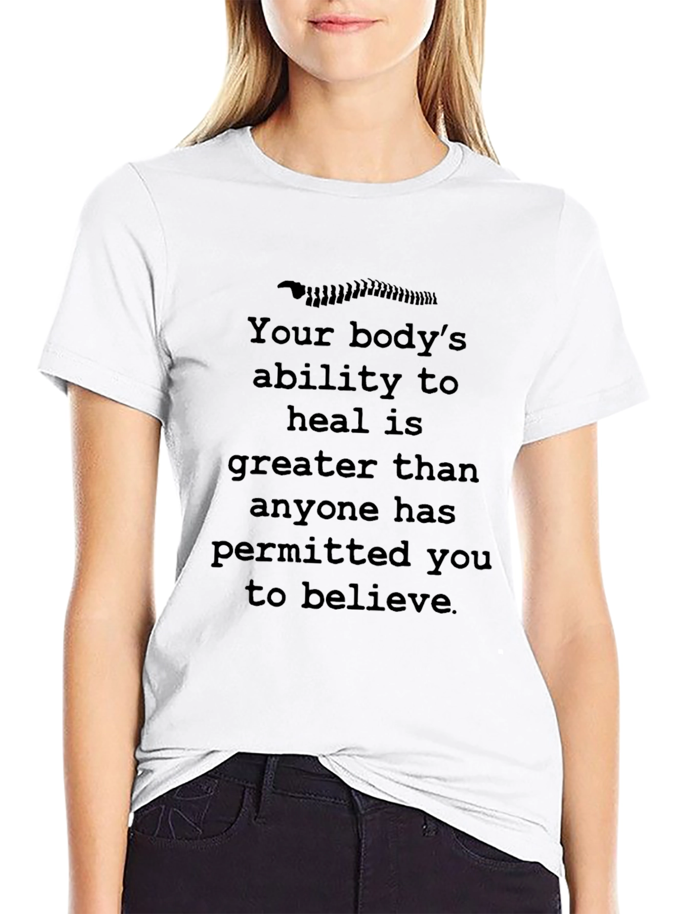 Chiropractic Healing T-Shirt - Bodys Ability to Heal