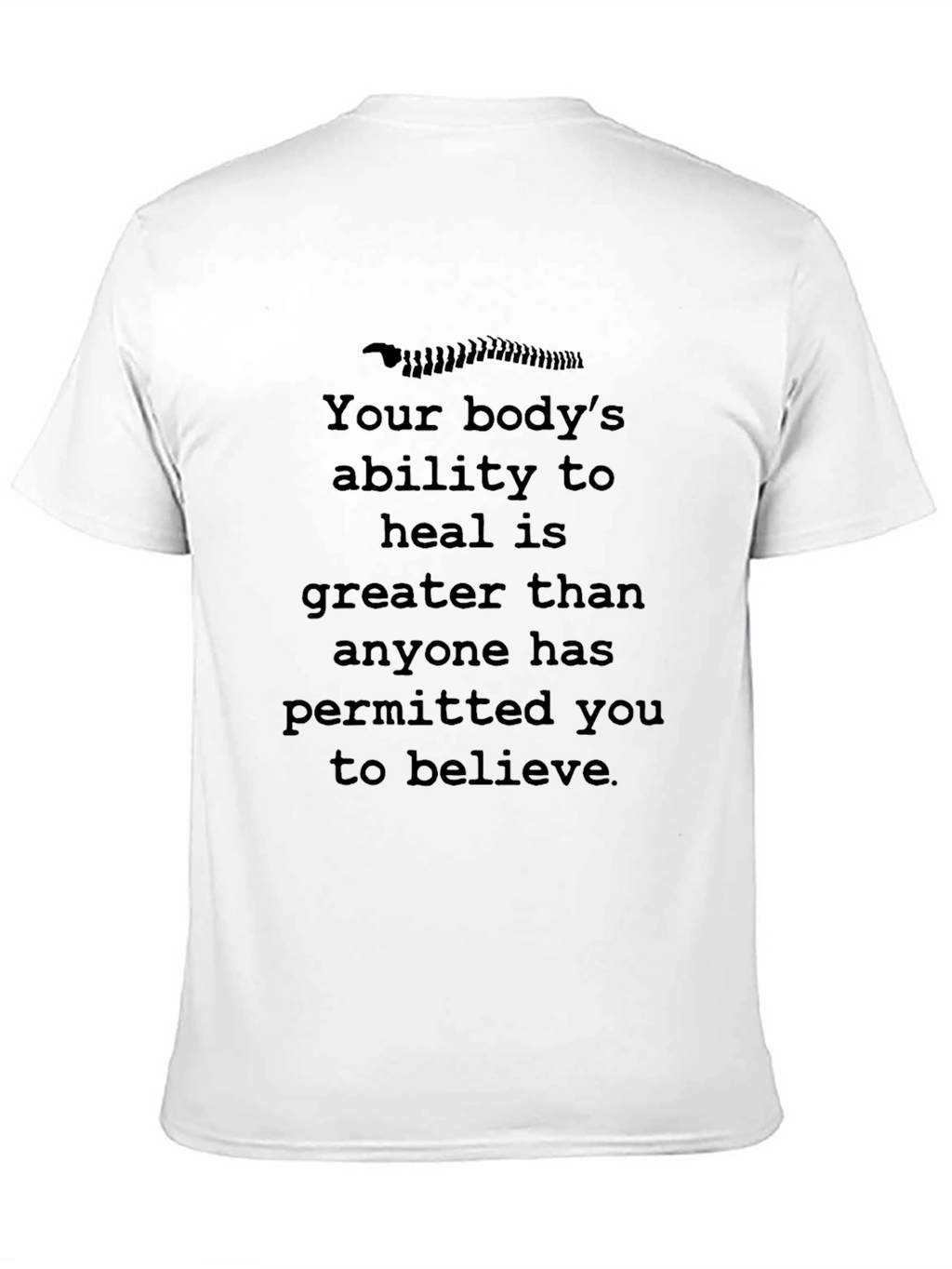 Chiropractic Healing T-Shirt - Bodys Ability to Heal