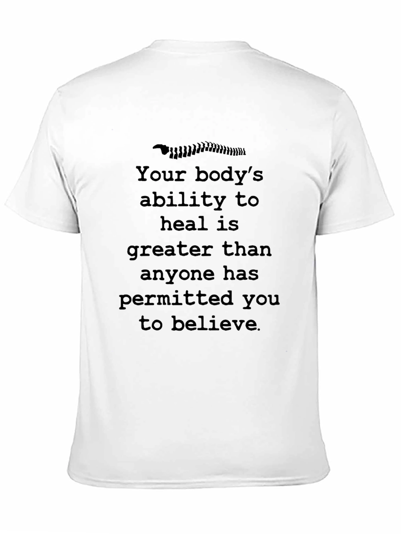 Chiropractic Healing T-Shirt - Bodys Ability to Heal