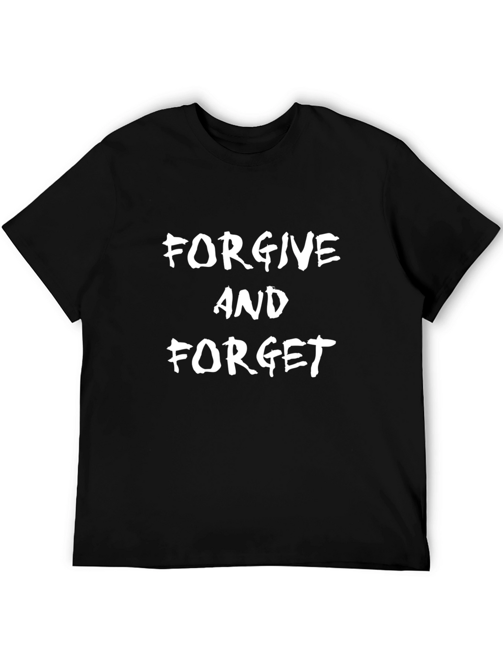 Forgive and Forget Black Graphic T-Shirt