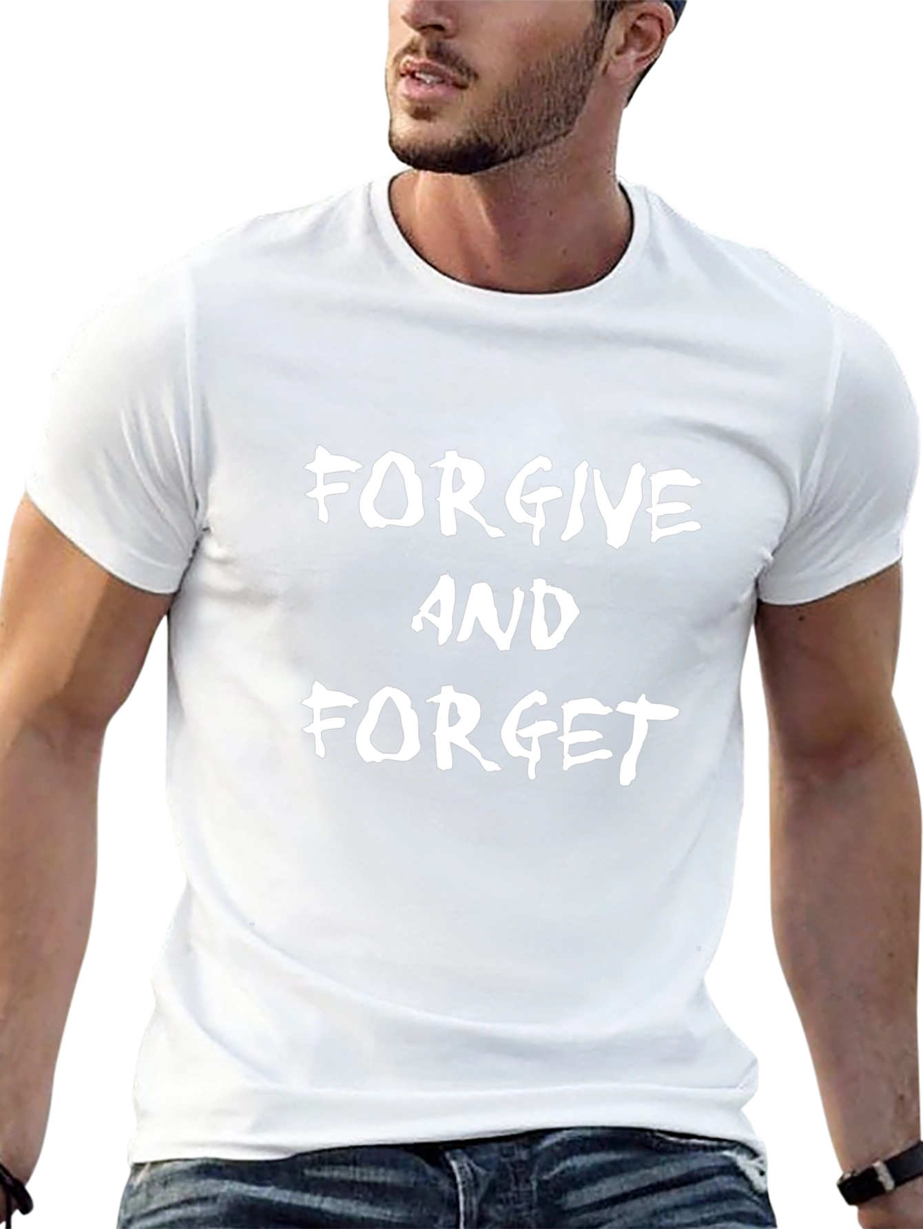 Forgive and Forget Black Graphic T-Shirt