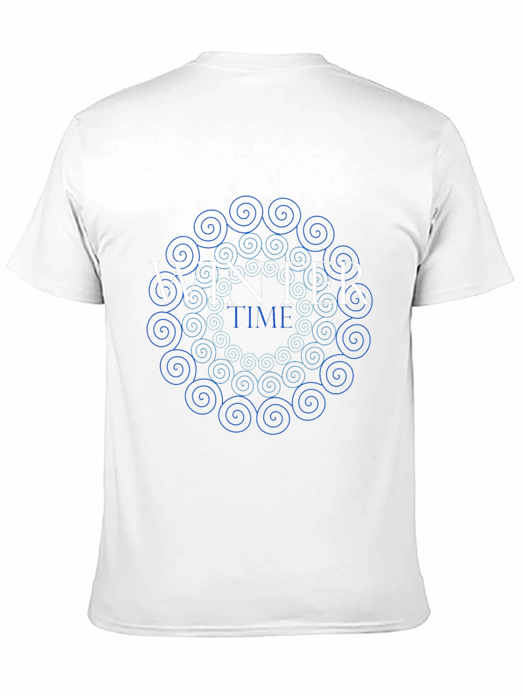 Winter Time Swirl Graphic Tee - Stylish Black T-Shirt
