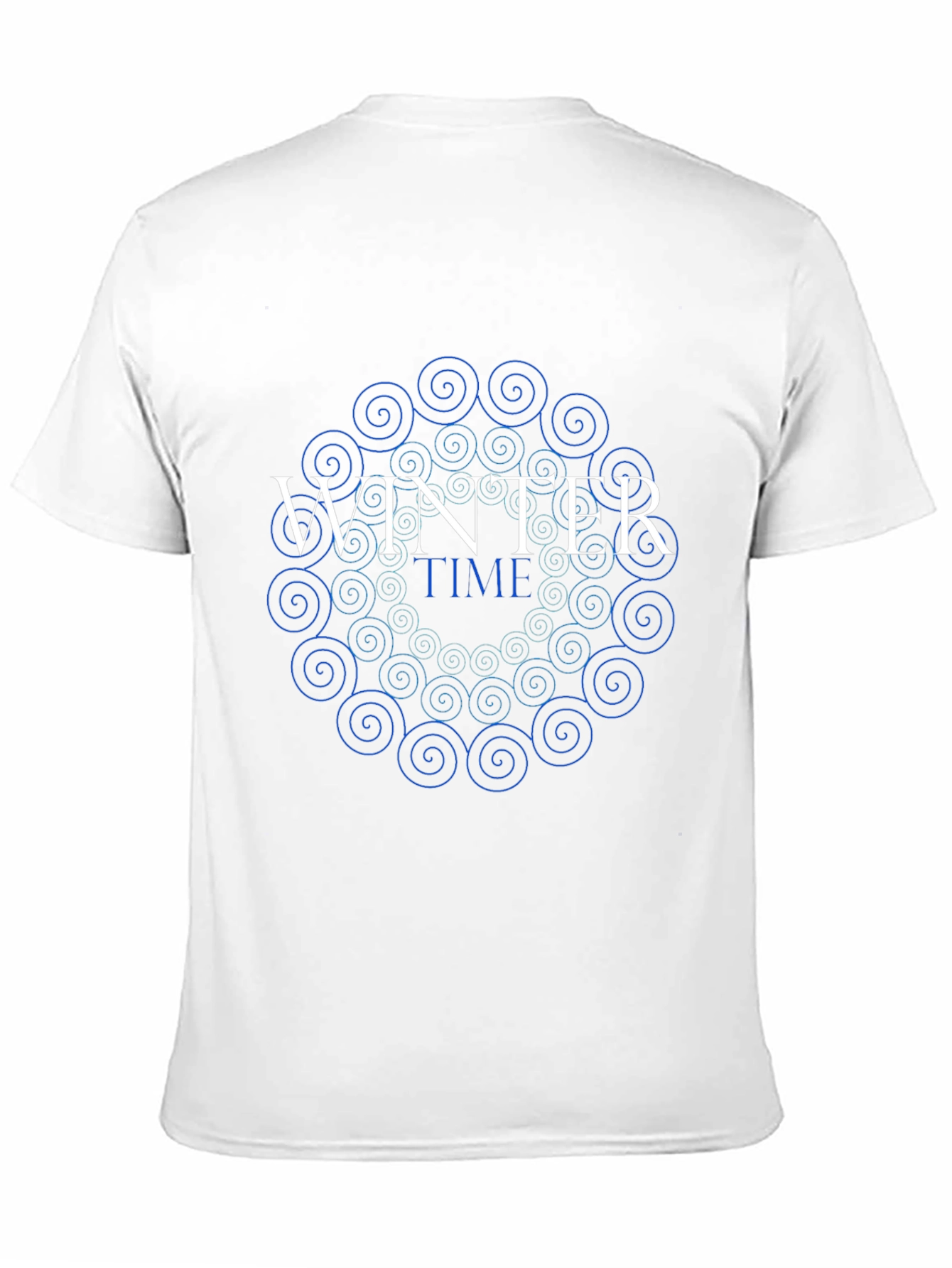 Winter Time Swirl Graphic Tee - Stylish Black T-Shirt