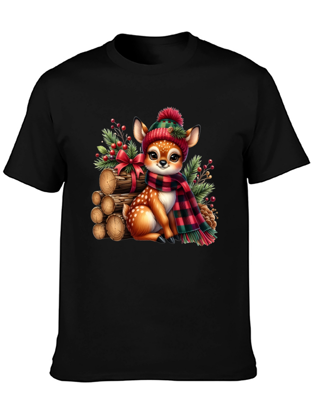 Festive Deer Graphic Tee