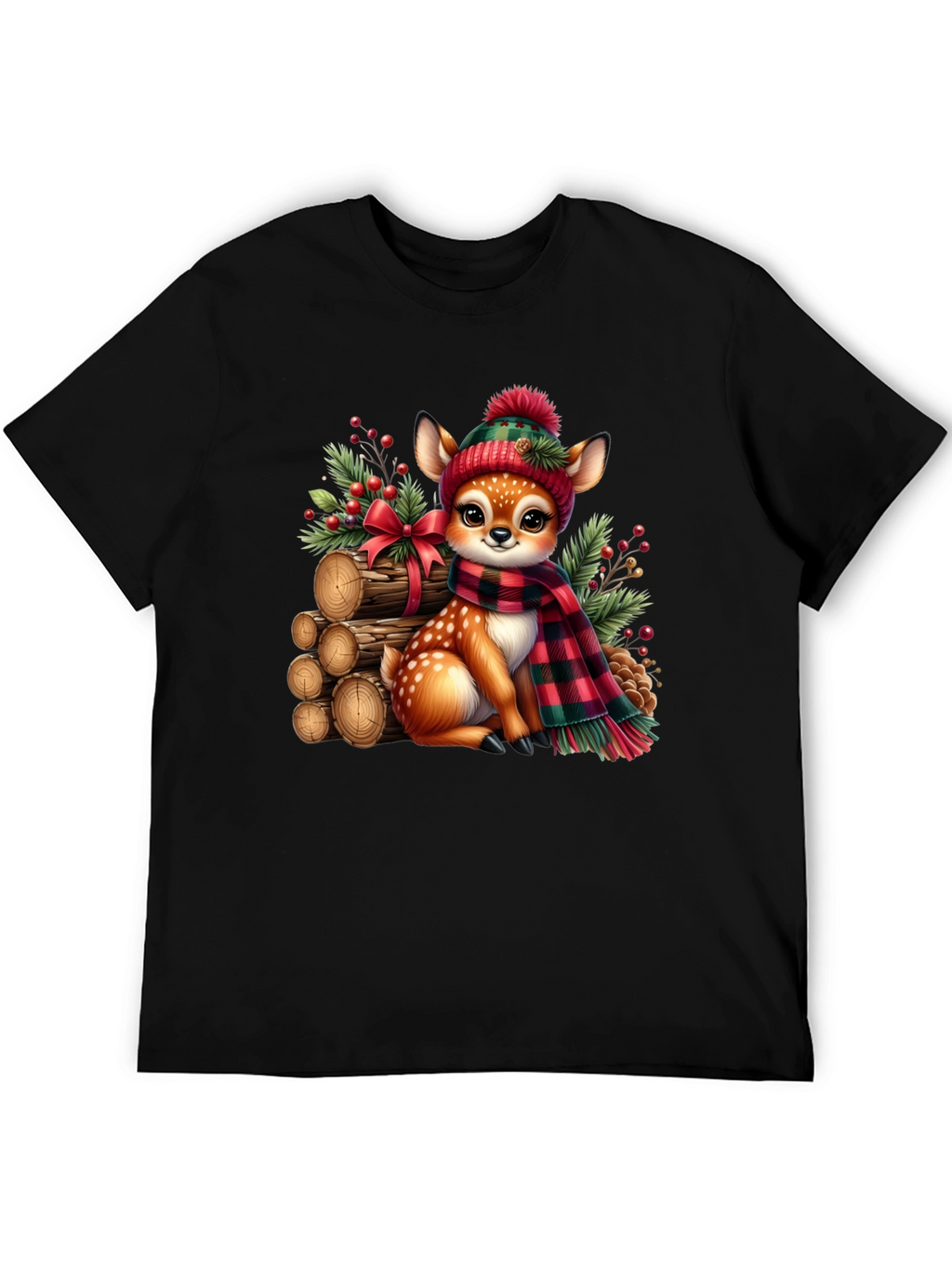 Festive Deer Graphic Tee