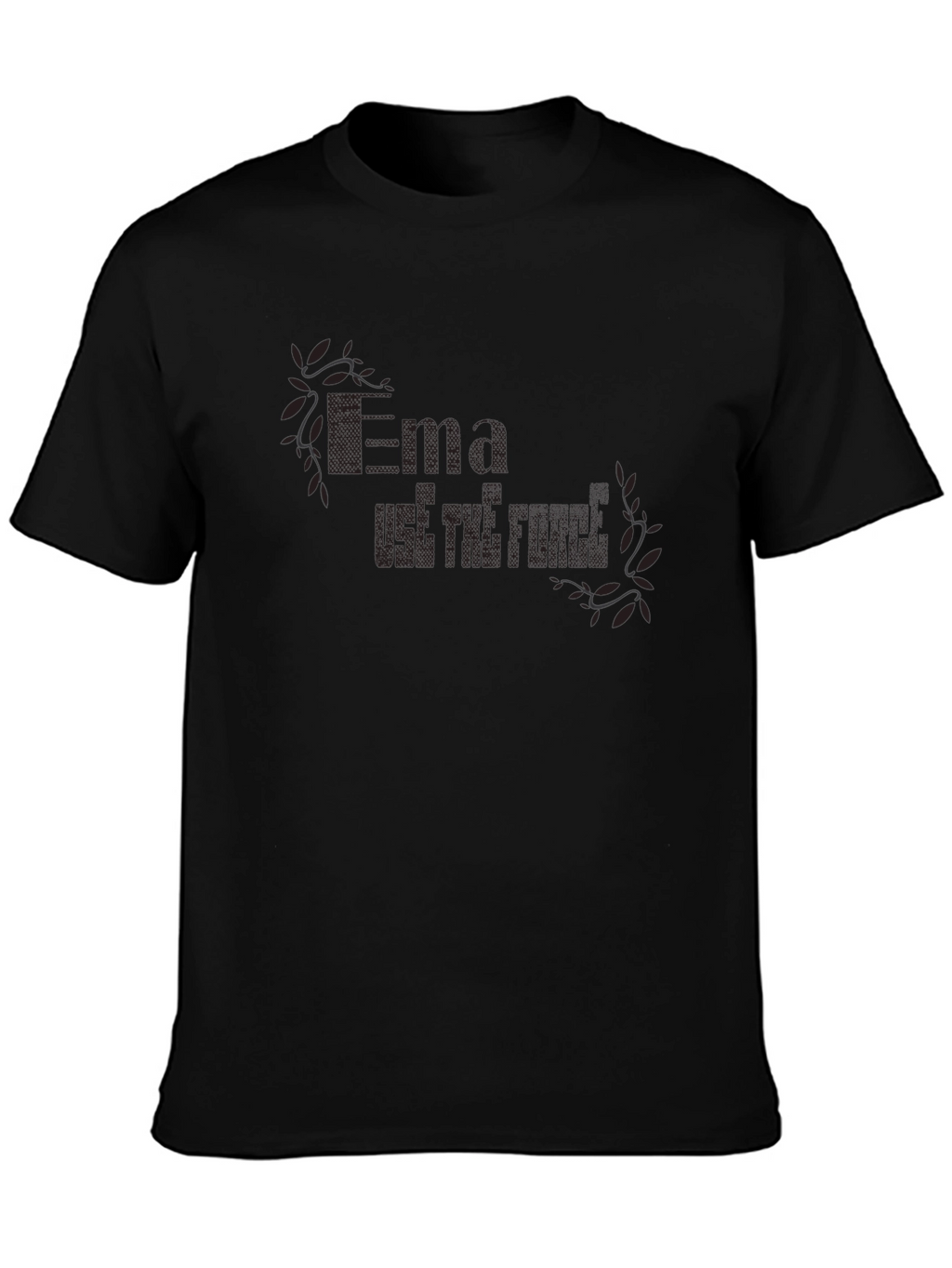 Ema Use the Force Black T-Shirt