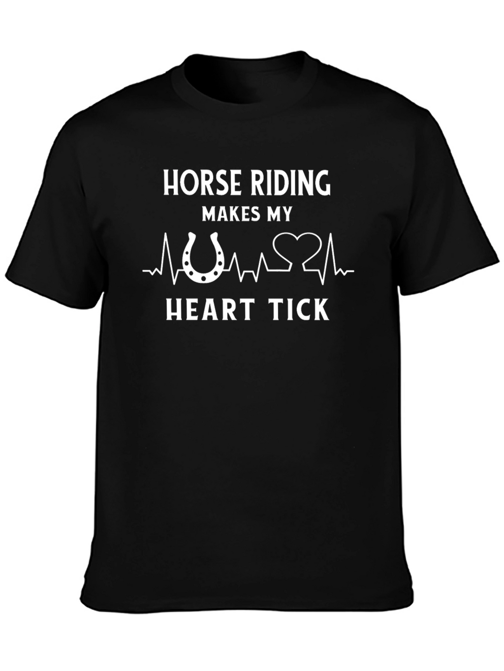 Horse Riding Heart Tick T-Shirt