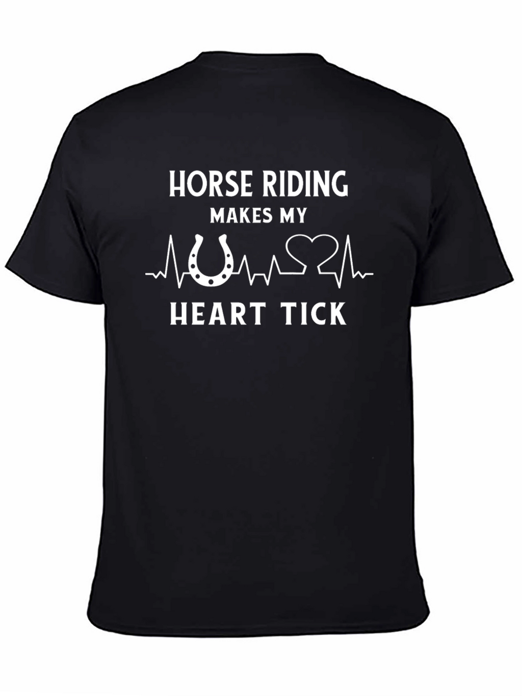 Horse Riding Heart Tick T-Shirt