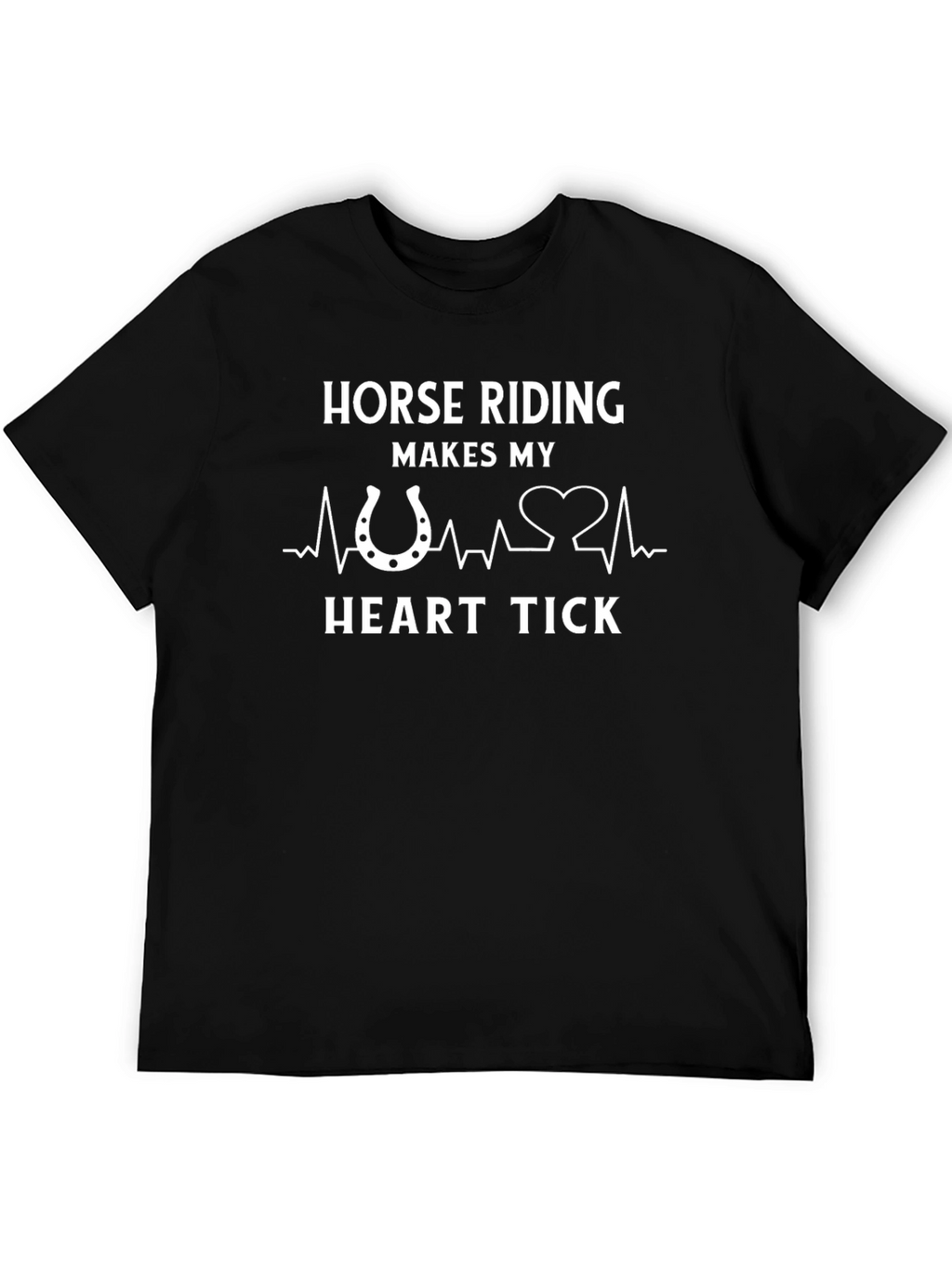 Horse Riding Heart Tick T-Shirt