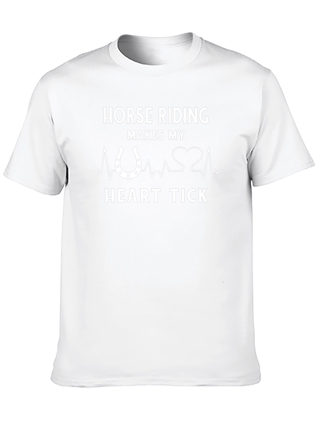 Horse Riding Heart Tick T-Shirt